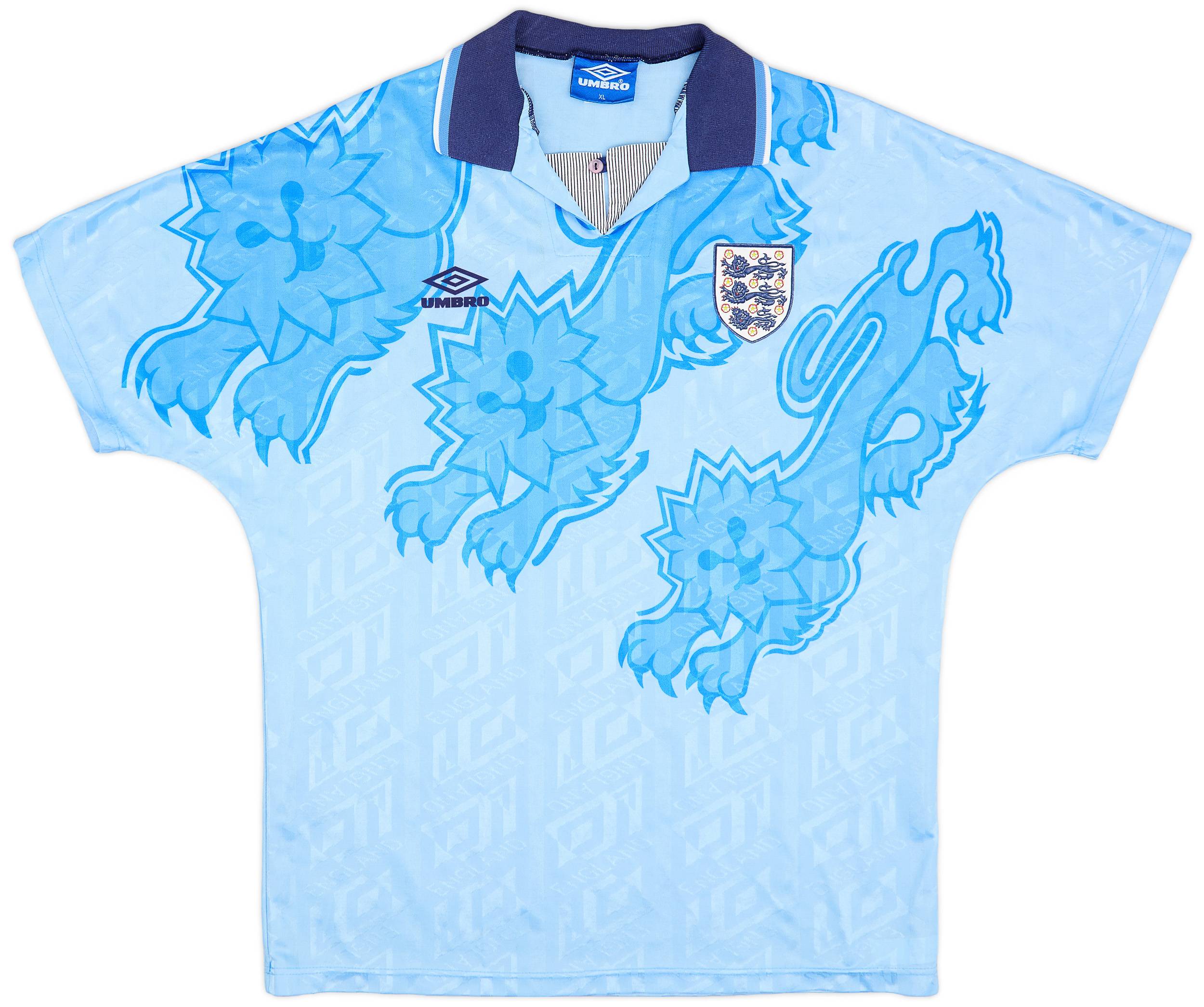1992-93 England Third Shirt - 9/10 - (XL)