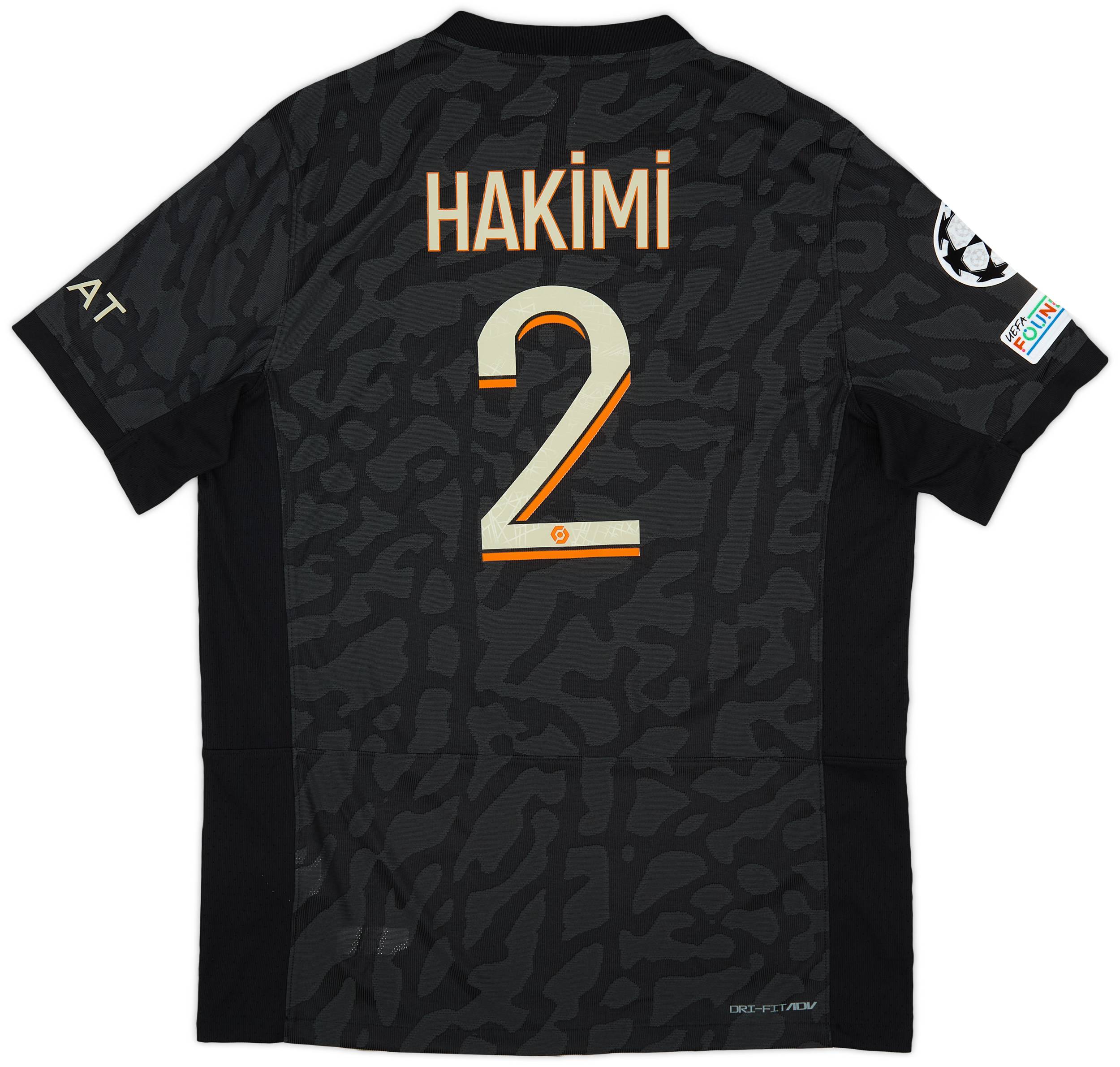 2023-24 Paris Saint-Germain Authentic Third Shirt Hakimi #2 (L)