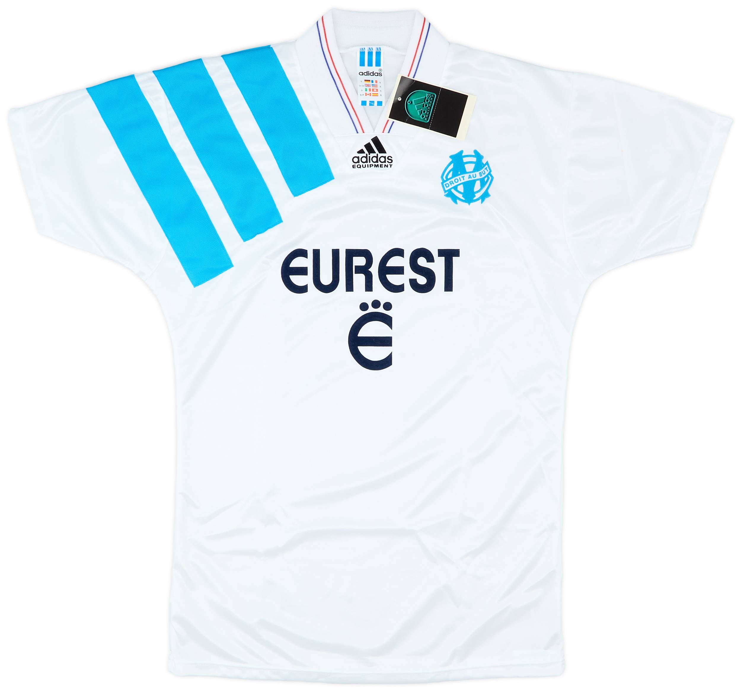 1993 94 Olympique Marseille Home Shirt S