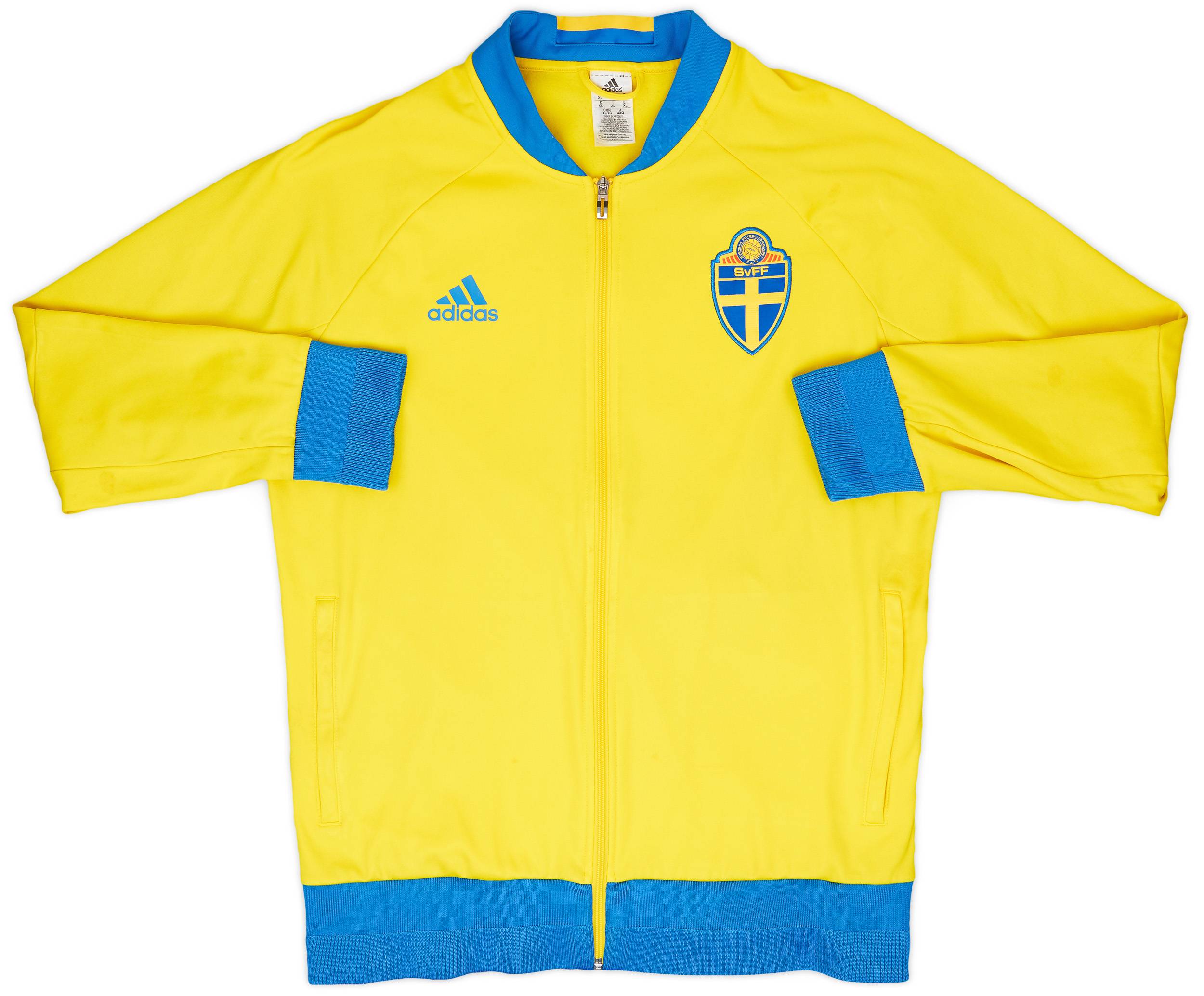 2015-16 Sweden adidas Track Jacket - 7/10 - (XL)