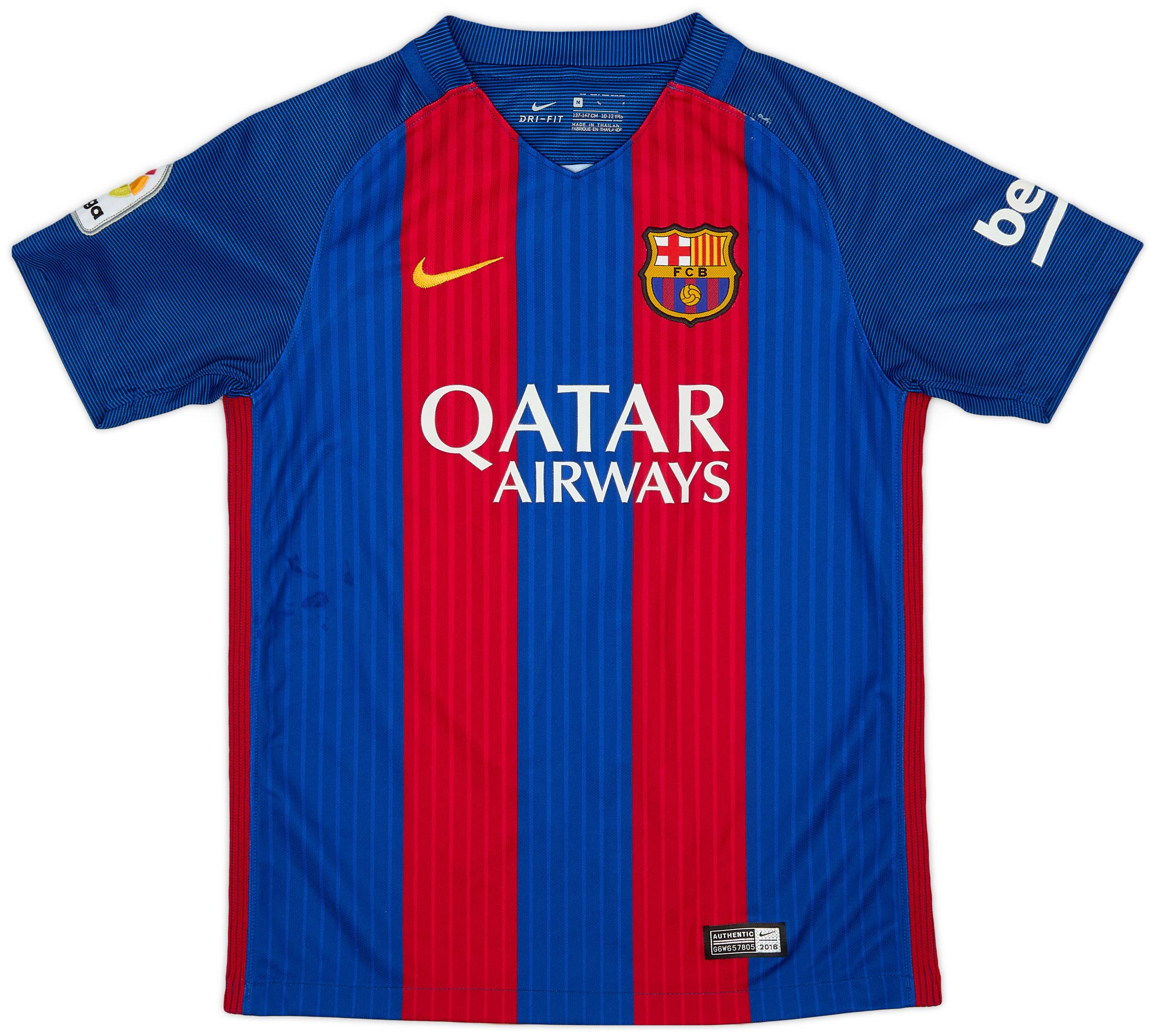 ウェア Barcelona 2016 2017 HOME 2016-17 Barcelona Home L/S Shirt S