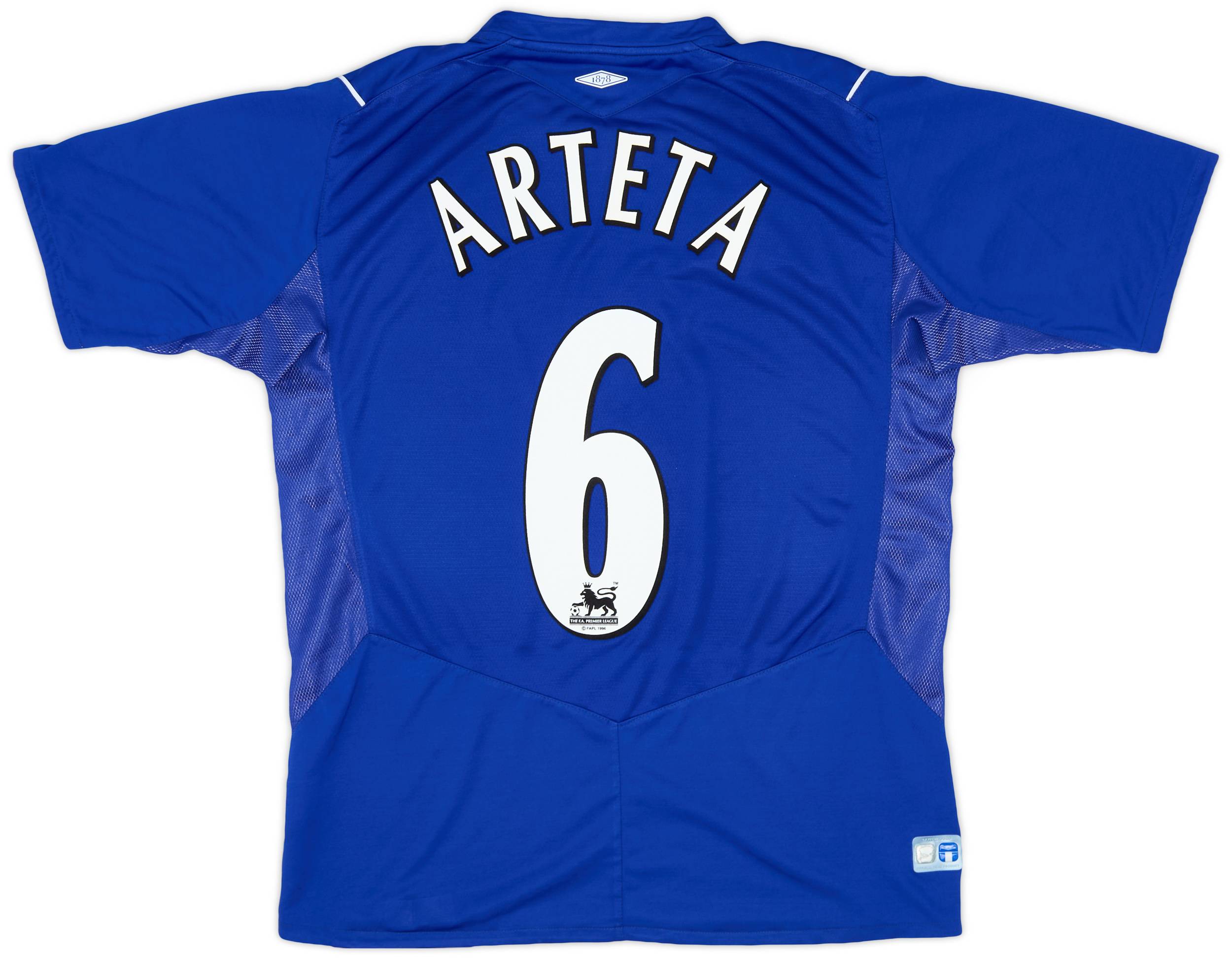 【予約販売】本 2004-05 Everton Home Shirt Arteta #6 - 8/10 - (M) ウェア