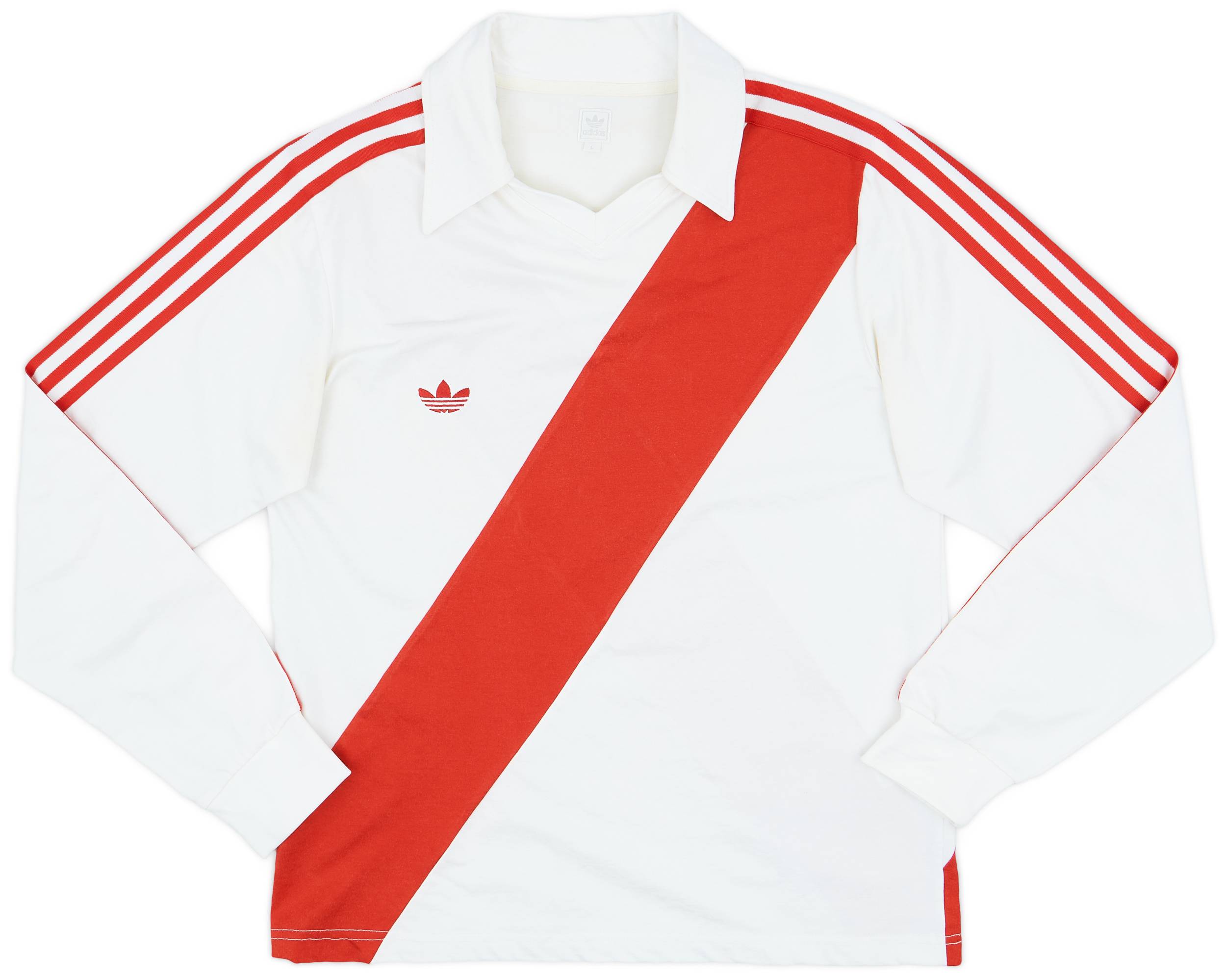 ウェア Peru adidas Originals Retro Shirt #10 2005 Peru adidas Originals Retro Home L/S Shirt - 5/10 - (L)