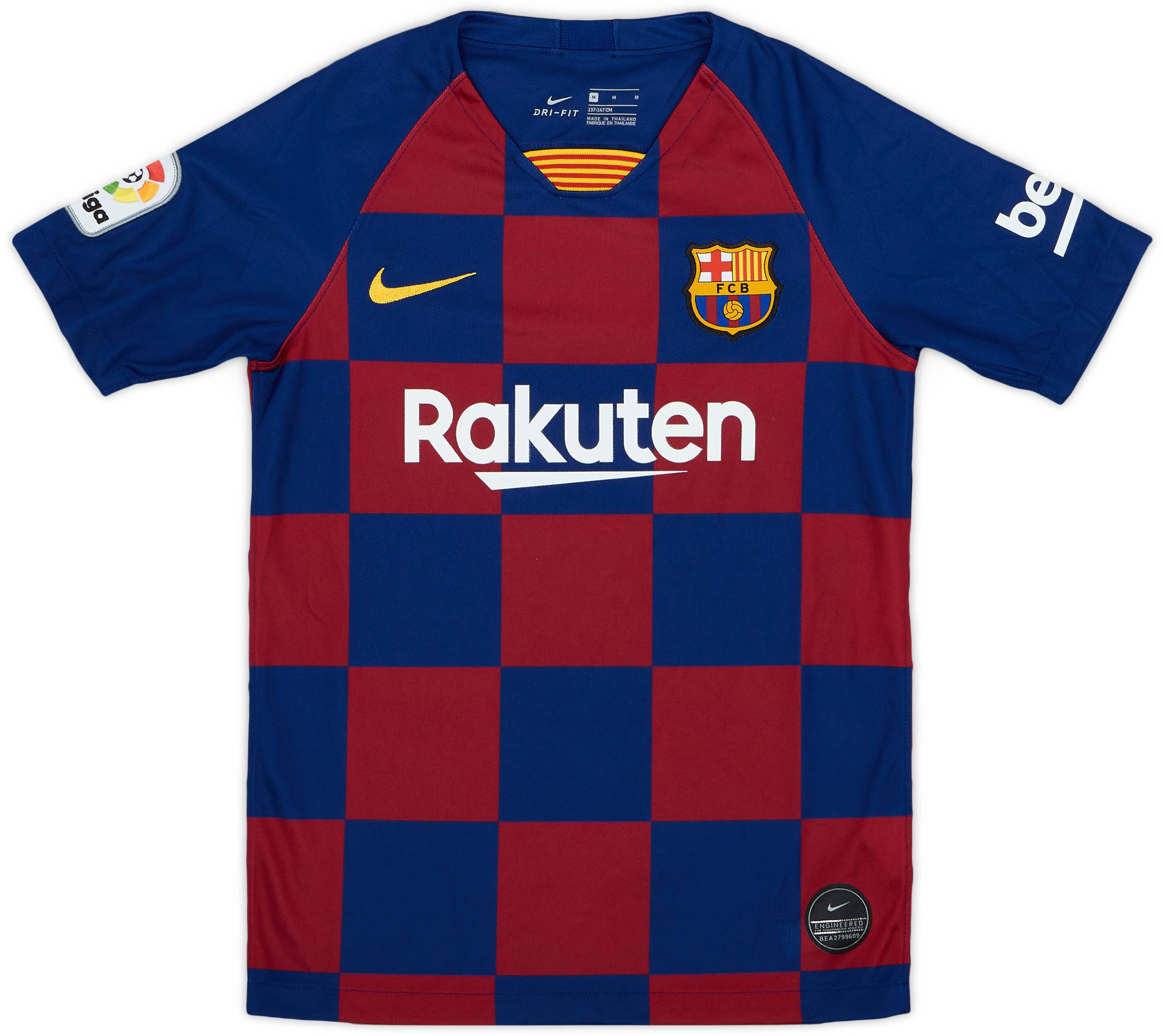2019-20 Barcelona Home Shirt - 8/10 - (M.Boys)