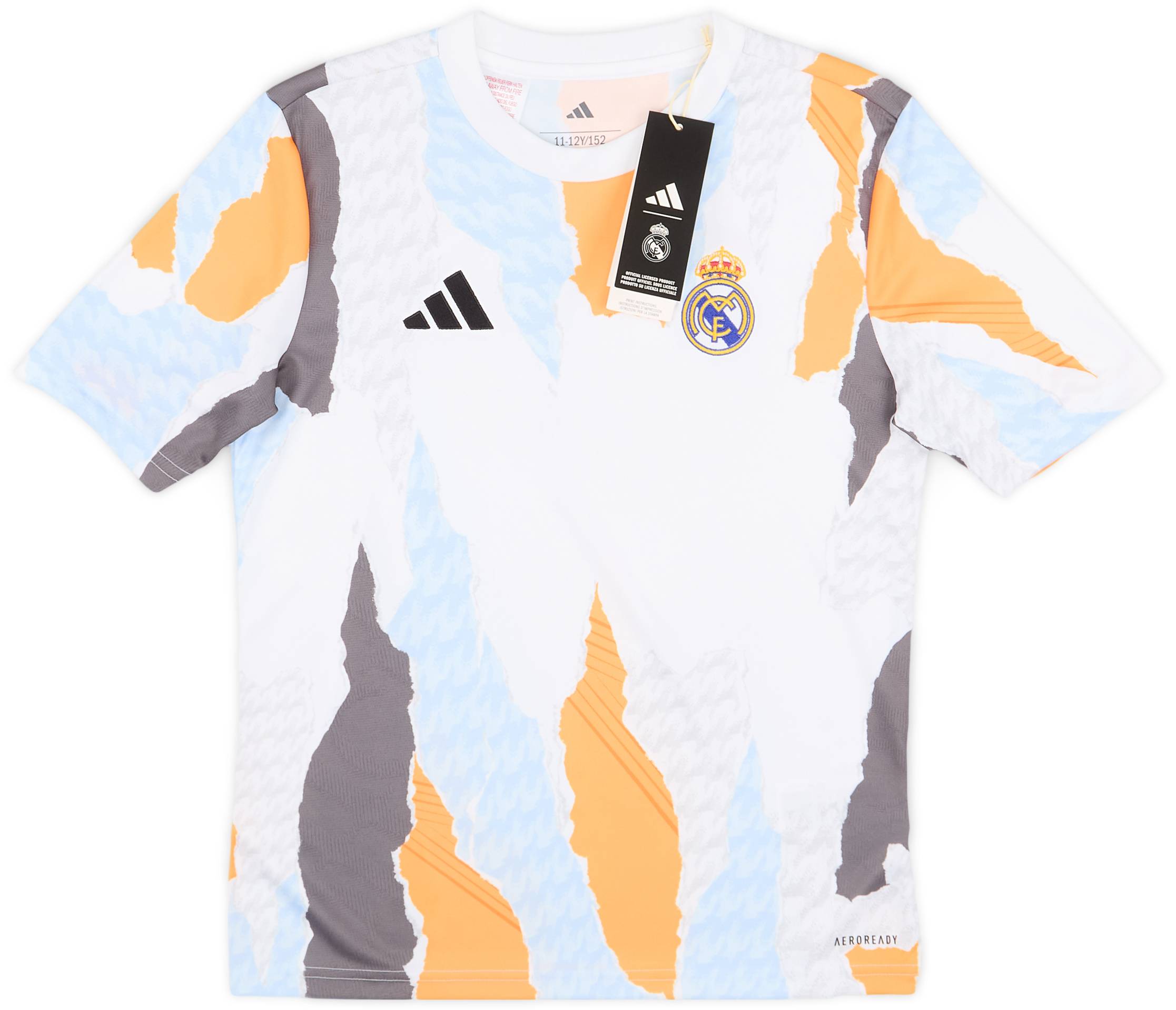 2024-25 Real Madrid adidas Pre-Match Shirt (KIDS)