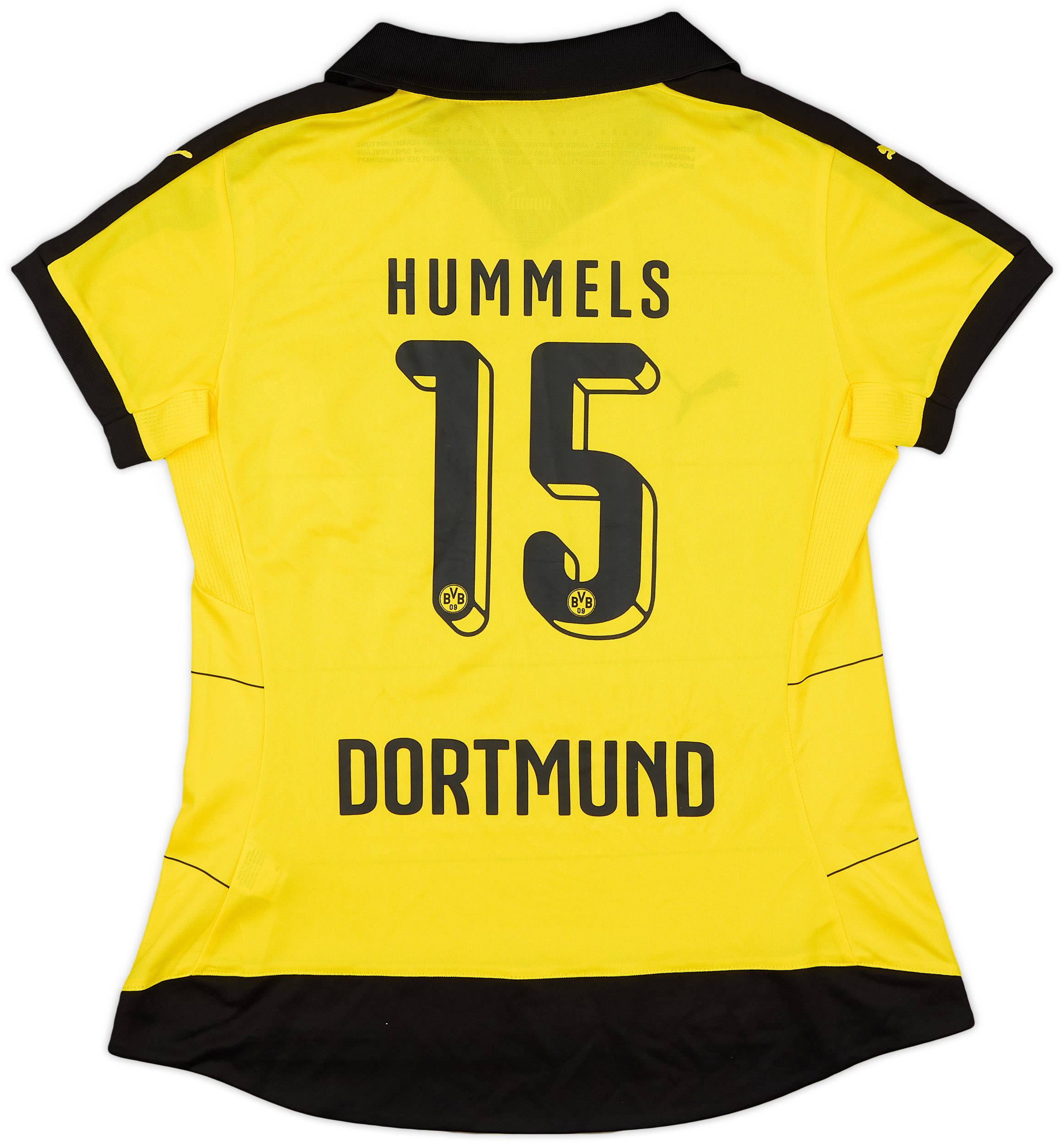 2015-16 Borussia Dortmund Home Shirt Hummels #15 - 8/10 - (Women's M)