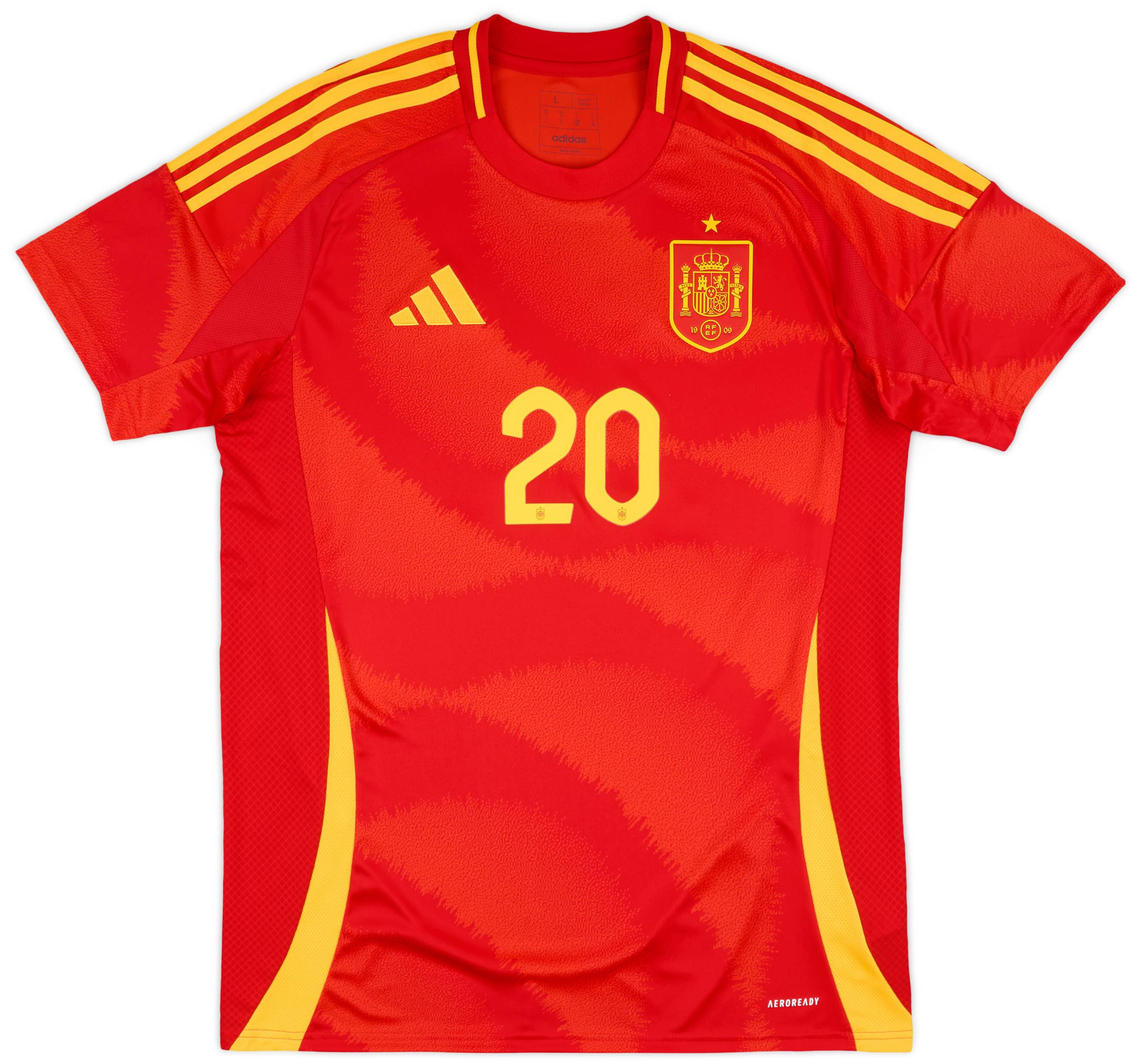 2024-25 Spain Home Shirt Pedri #20