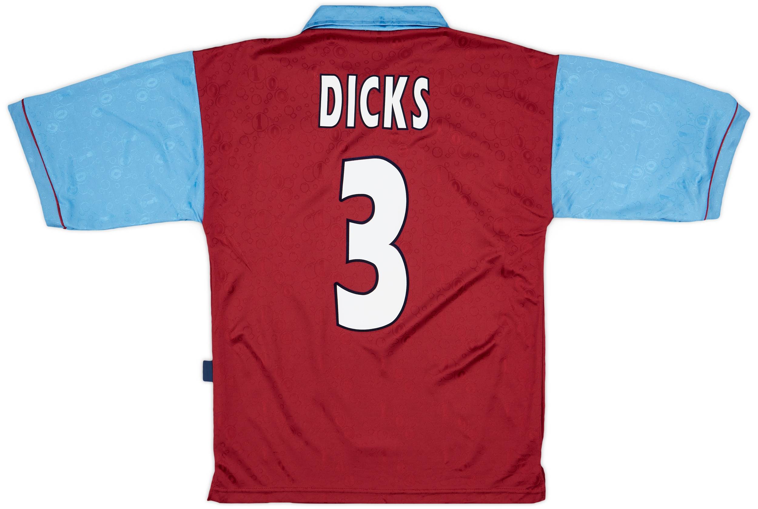 1995-97 West Ham Centenary Home Shirt Dicks #3 - 8/10 - (S)