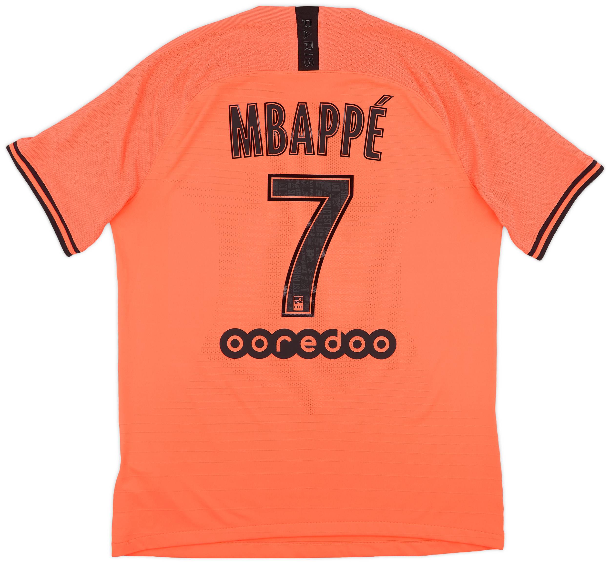 2019-20 Paris Saint-Germain Authentic Away Shirt Mbappe #7 - 9/10 - (L)