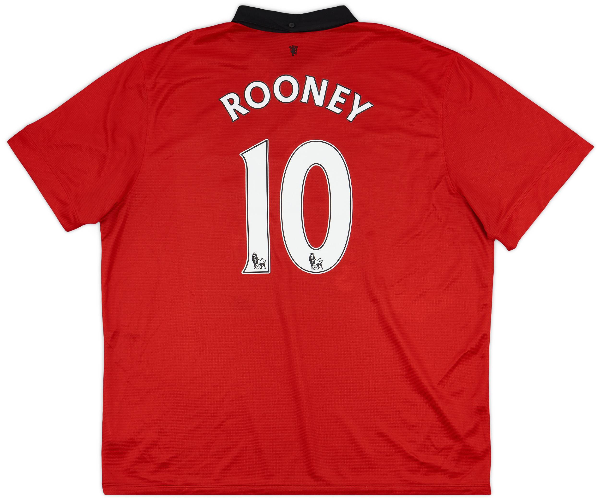 2013-14 Manchester United Home Shirt Rooney #10 - 5/10 - (3XL)
