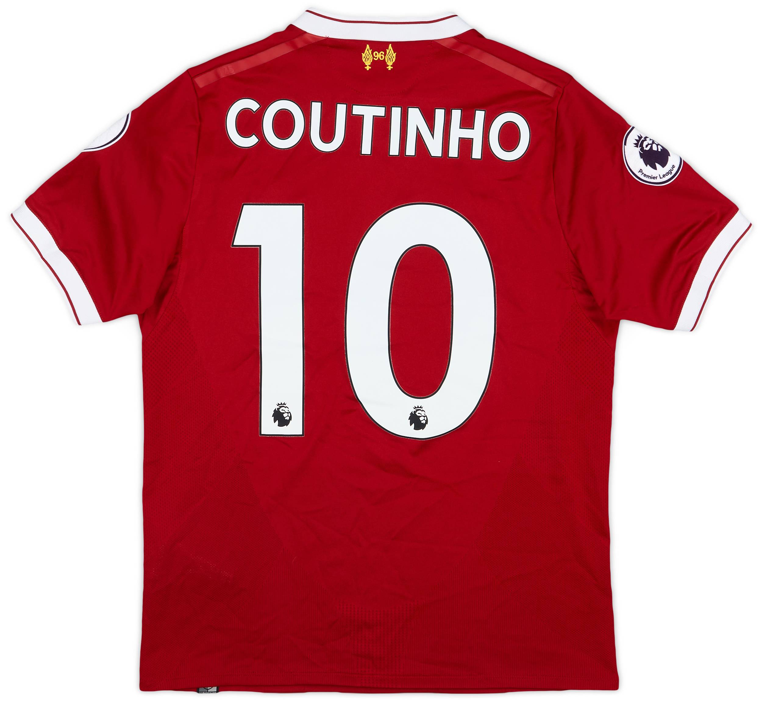 2017-18 Liverpool 125 Years Home Shirt Coutinho #10 - 8/10 - (XL.Boys)
