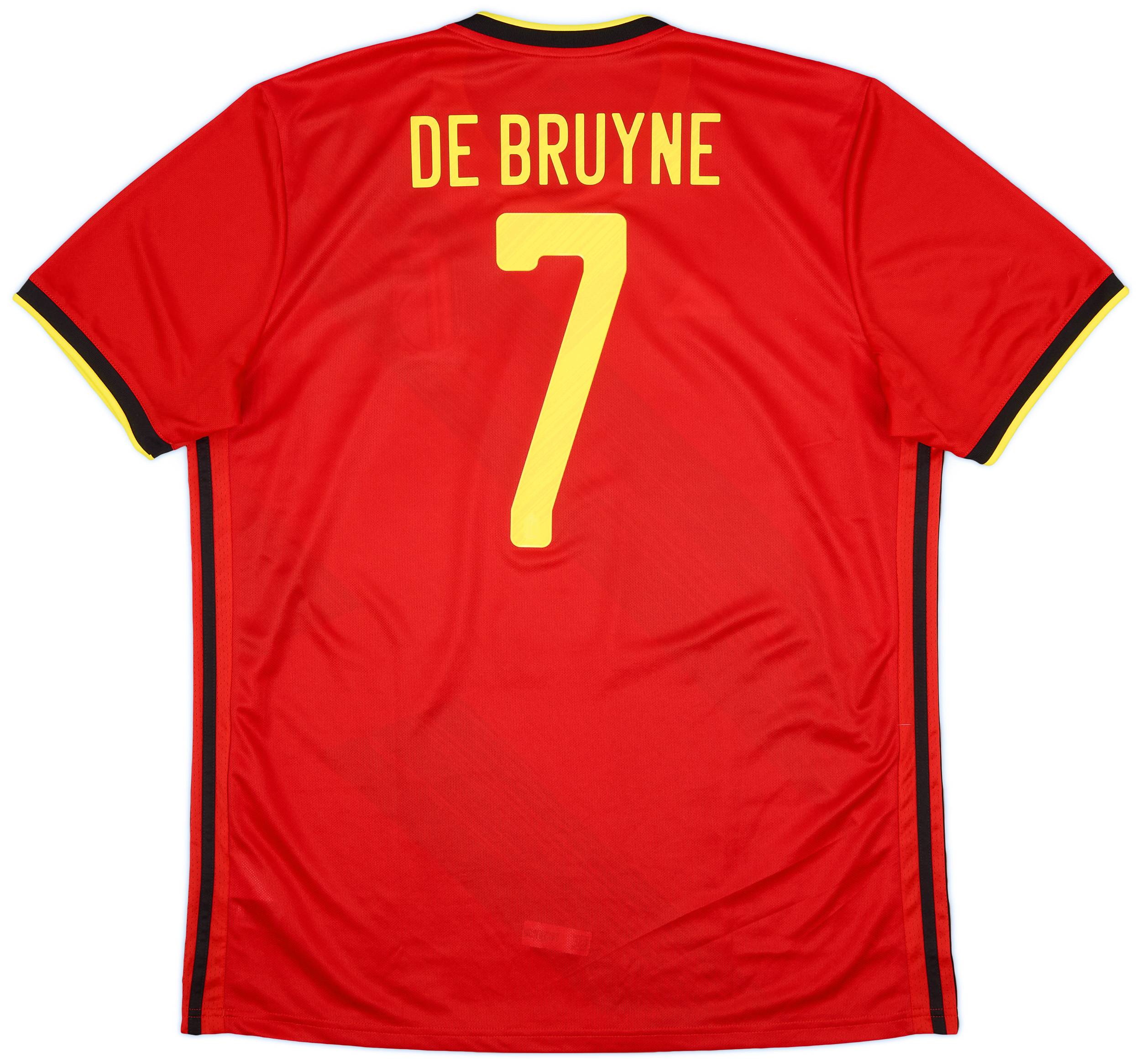 2020-21 Belgium Home Shirt De Bruyne #7 - 10/10 - (XL)
