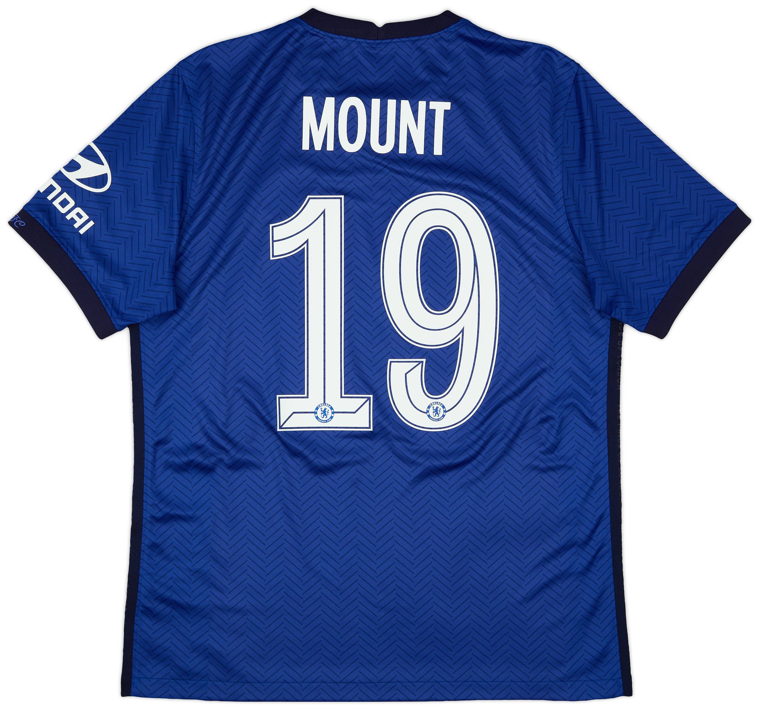 2020-21 Chelsea Home Shirt Mount #19 - 9/10 - (L)