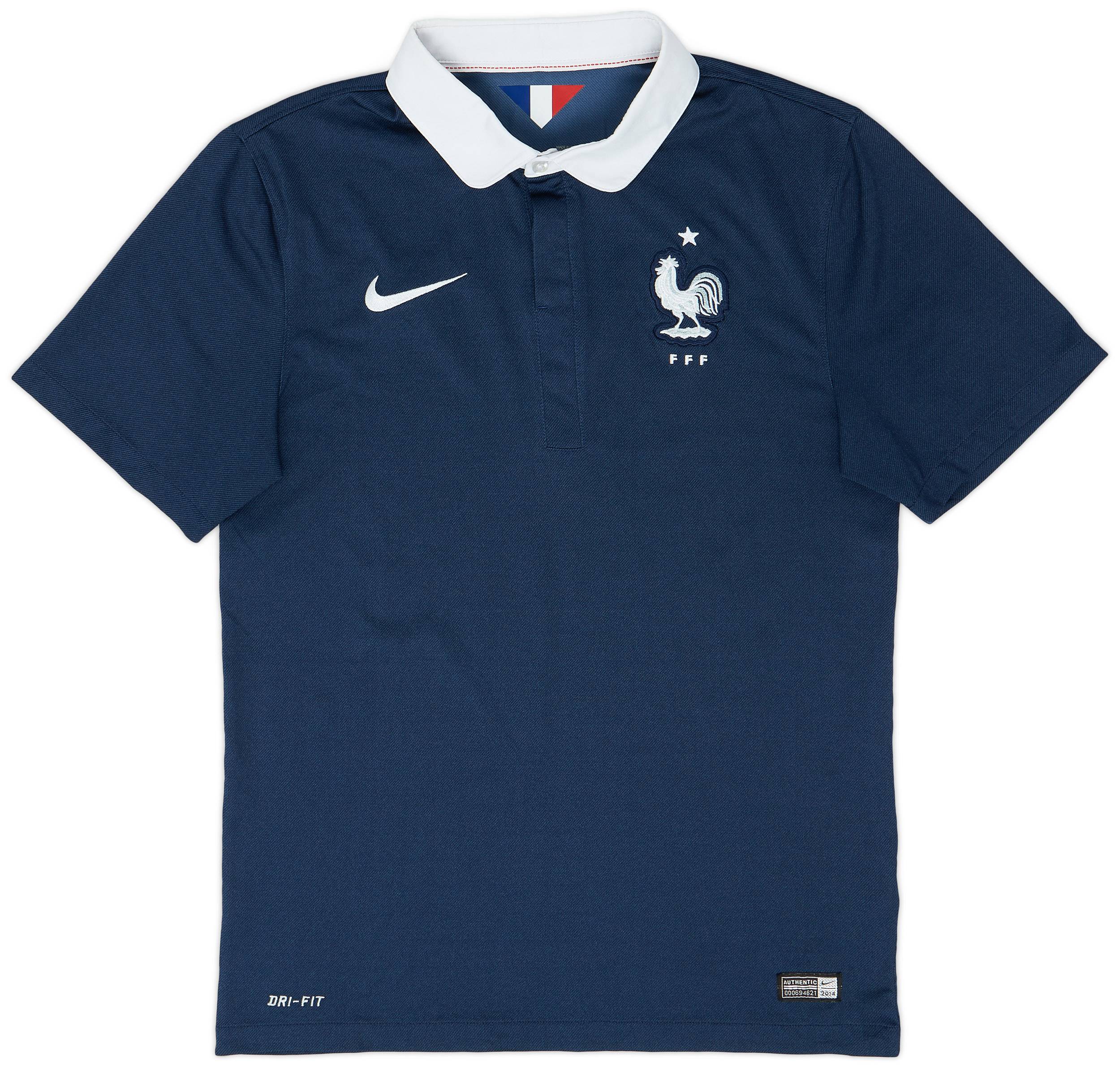 2014-15 France Home Shirt - 9/10 - (S)