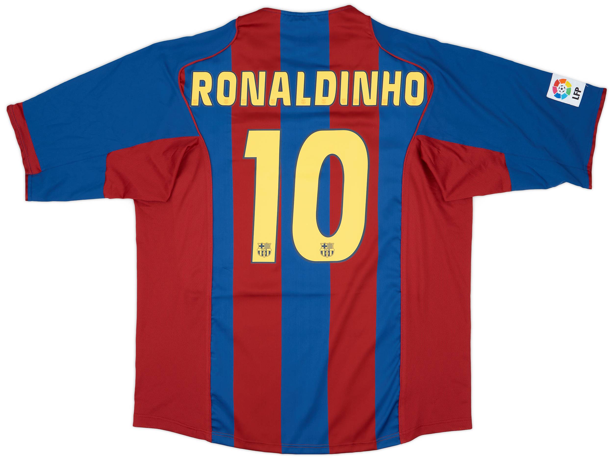 2004-05 Barcelona Home Shirt Ronaldinho #10 - 8/10 - (XXL)