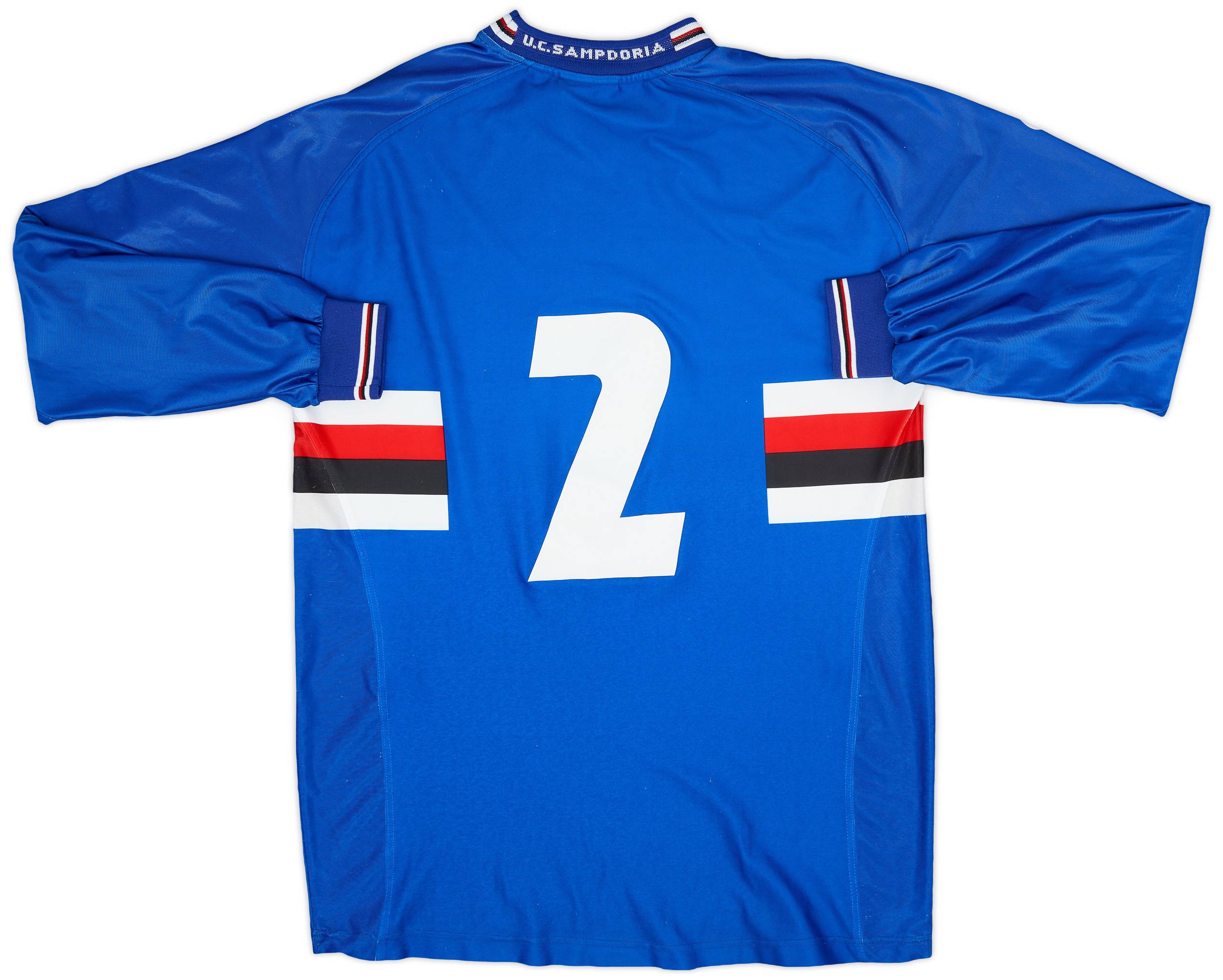 2001-02 Sampdoria Home L/S Shirt #2 - 5/10 - (XL)