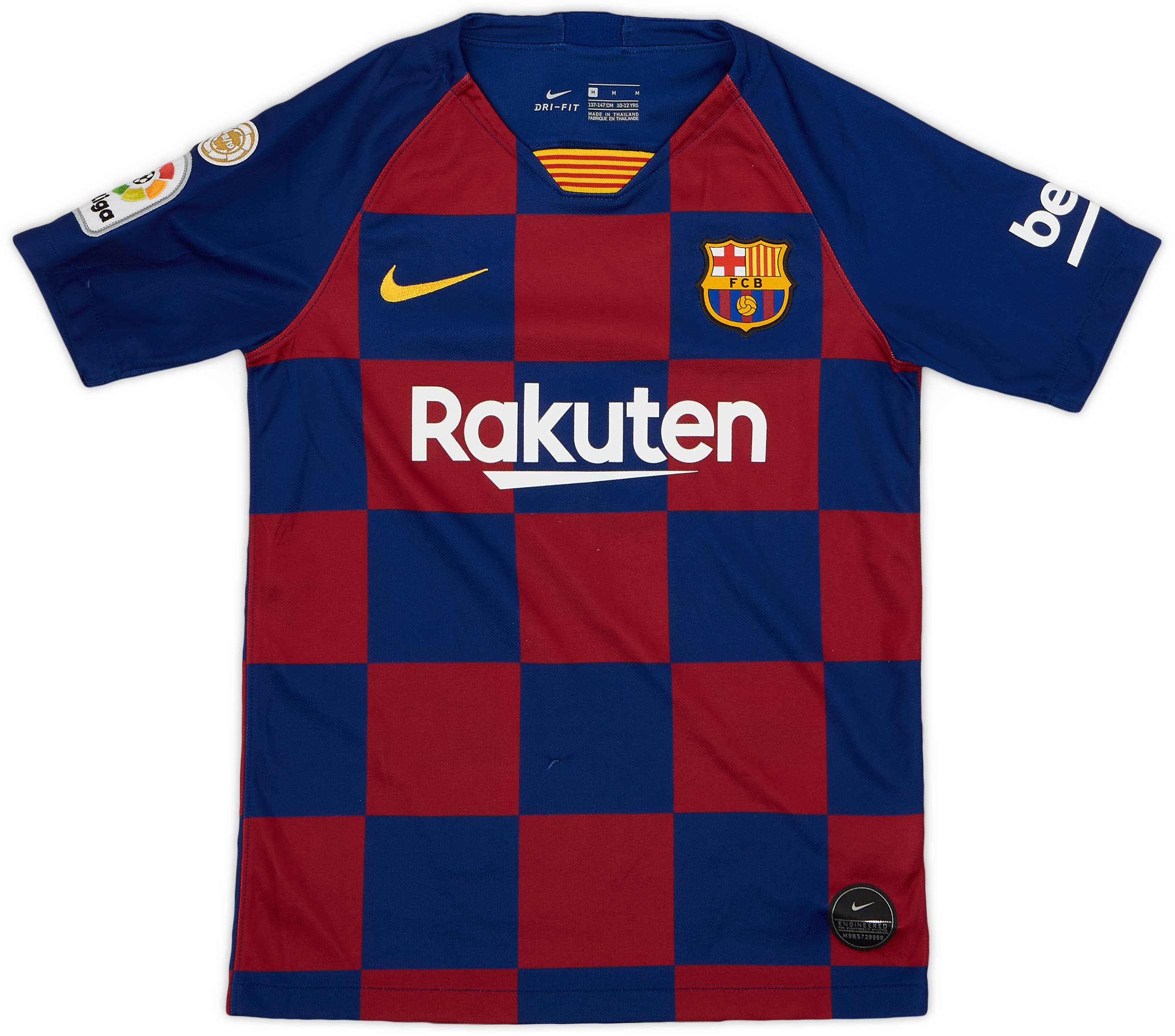 2019-20 Barcelona Home Shirt - 9/10 - (M.Boys)