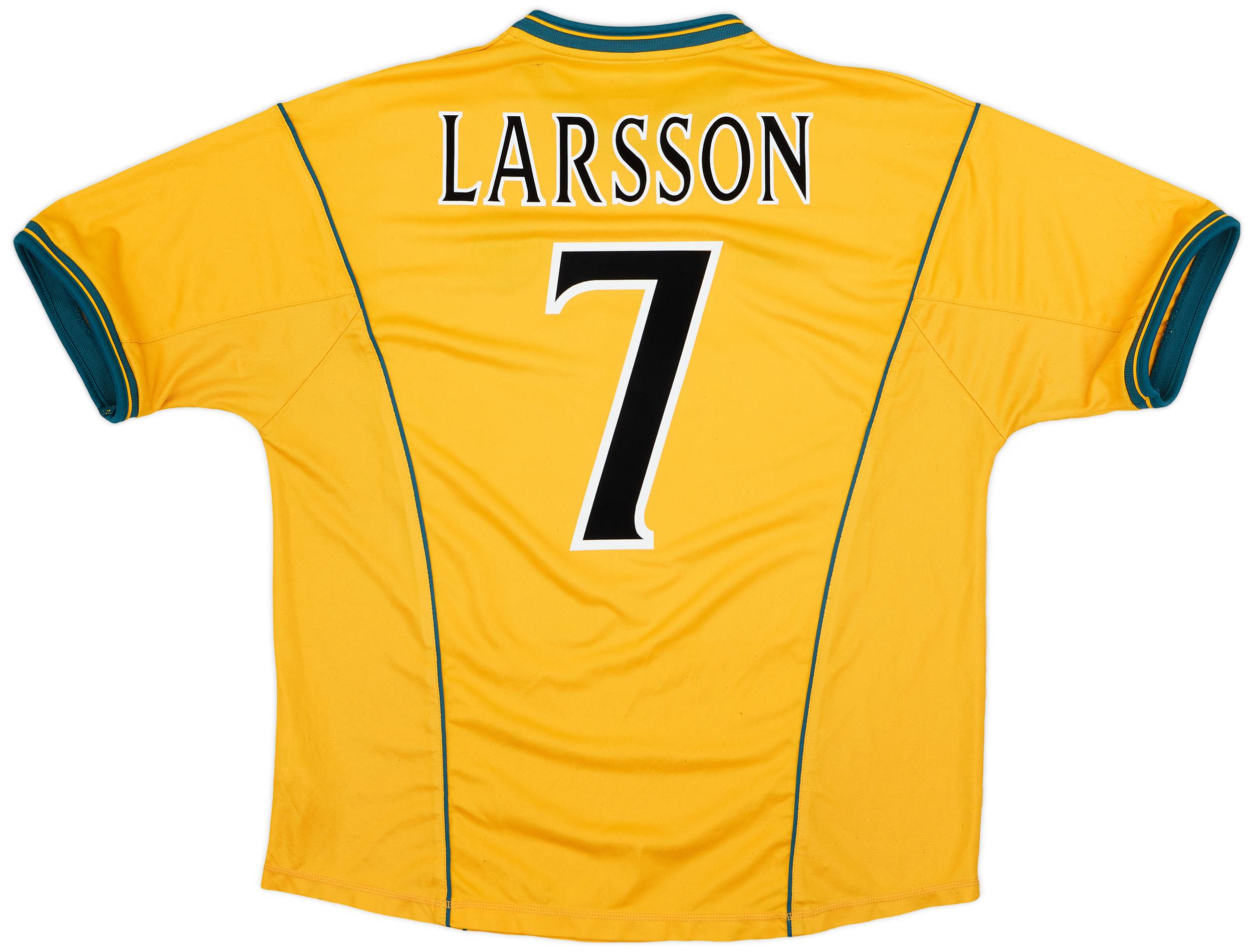 2000-02 Celtic Away Shirt Larsson #7 - 6/10 - (XXL)