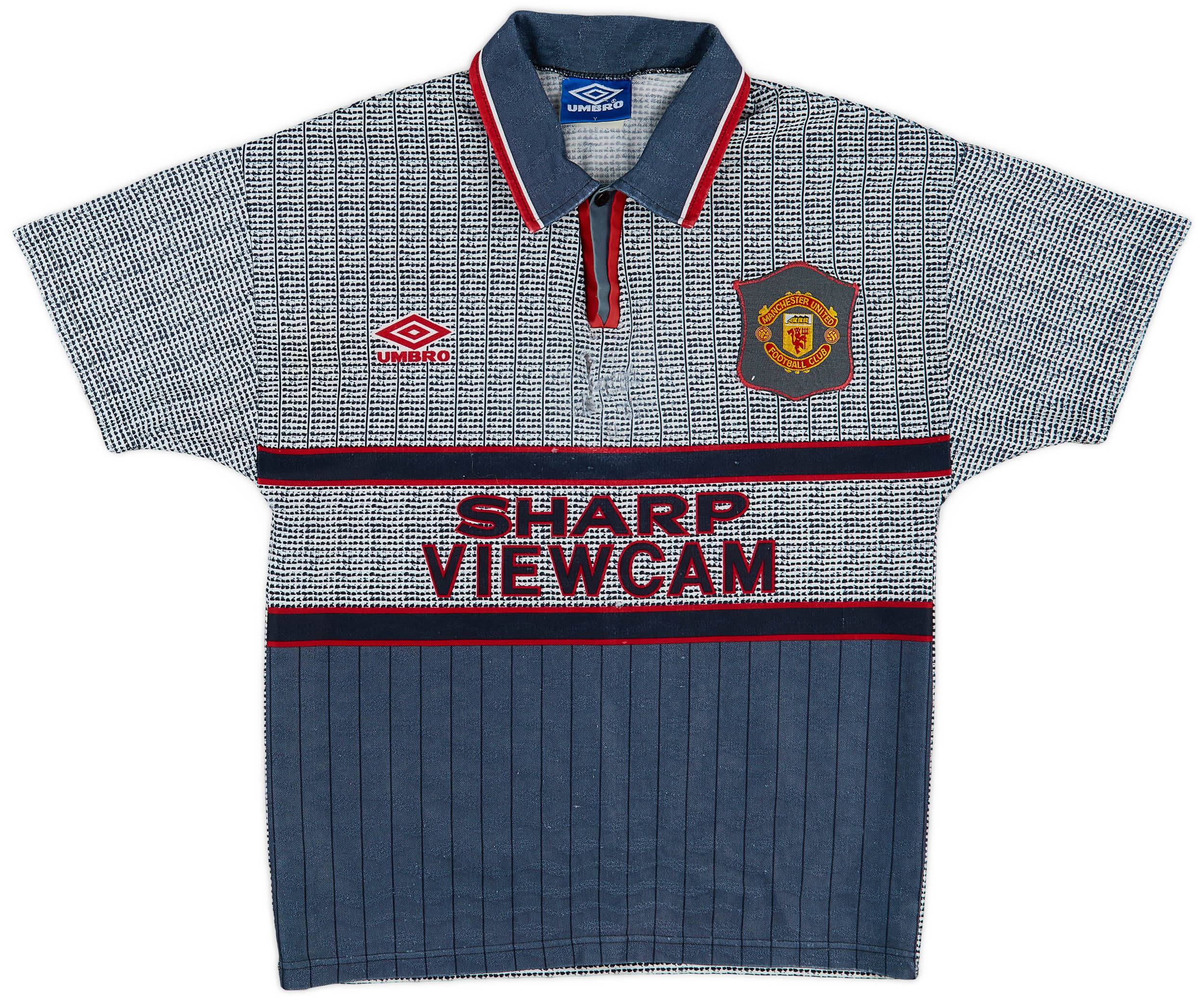 1995-96 Manchester United Away Shirt - 3/10 - (Y)