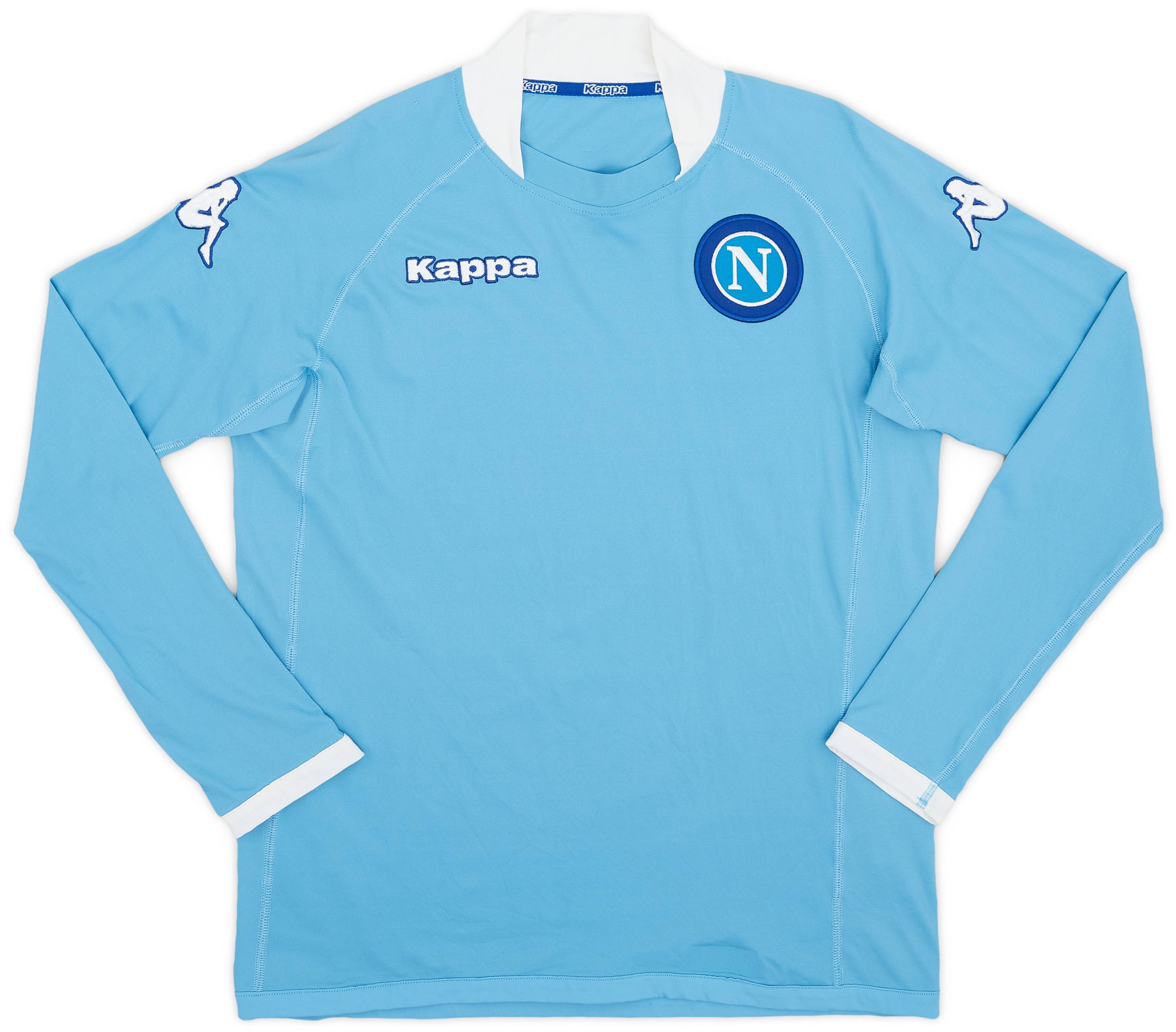 2005-06 Napoli Home L/S Shirt - 8/10 - (M)