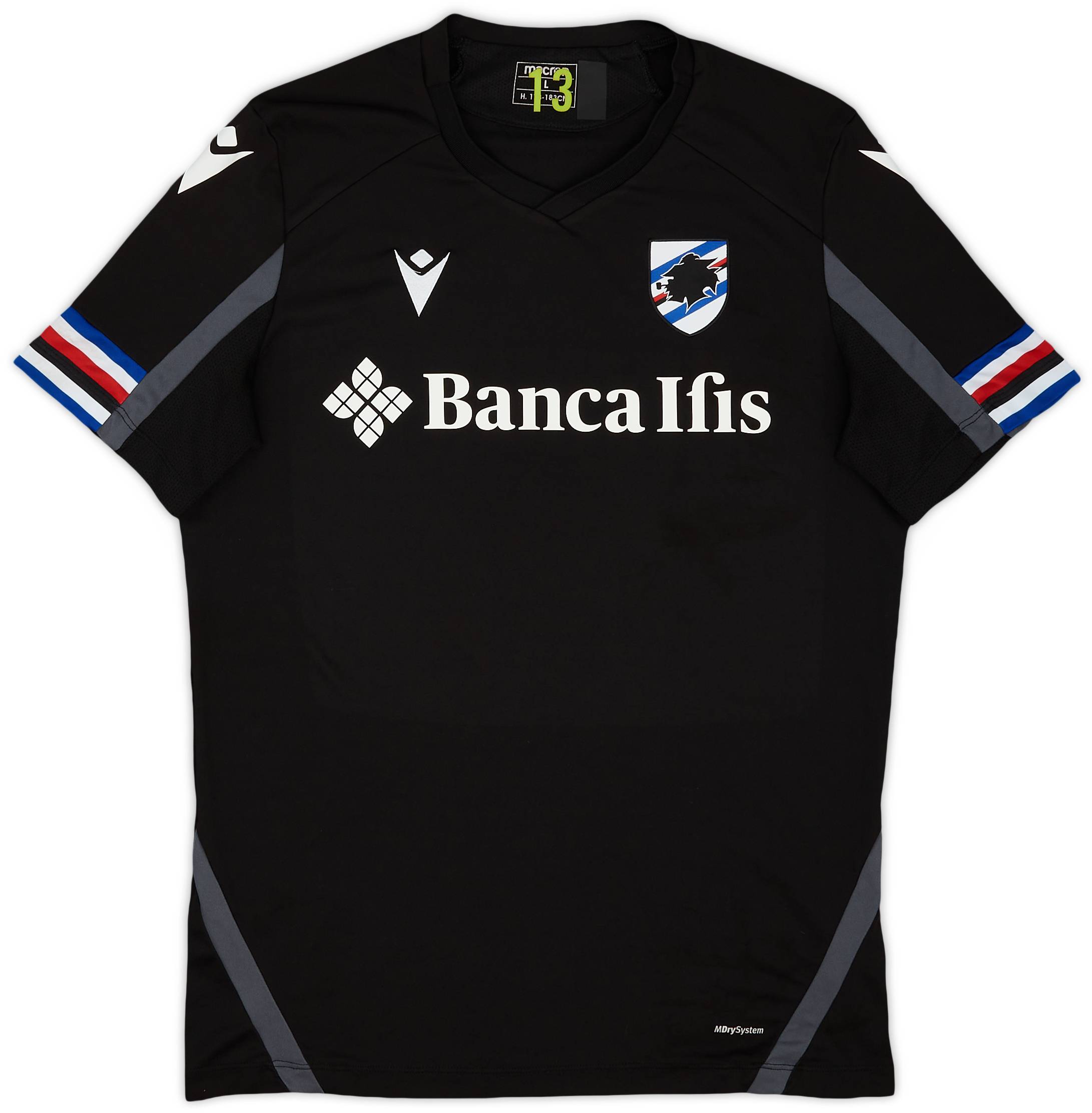 2020-21 UC Sampdoria Macron Training Shirt - 8/10 - (L)