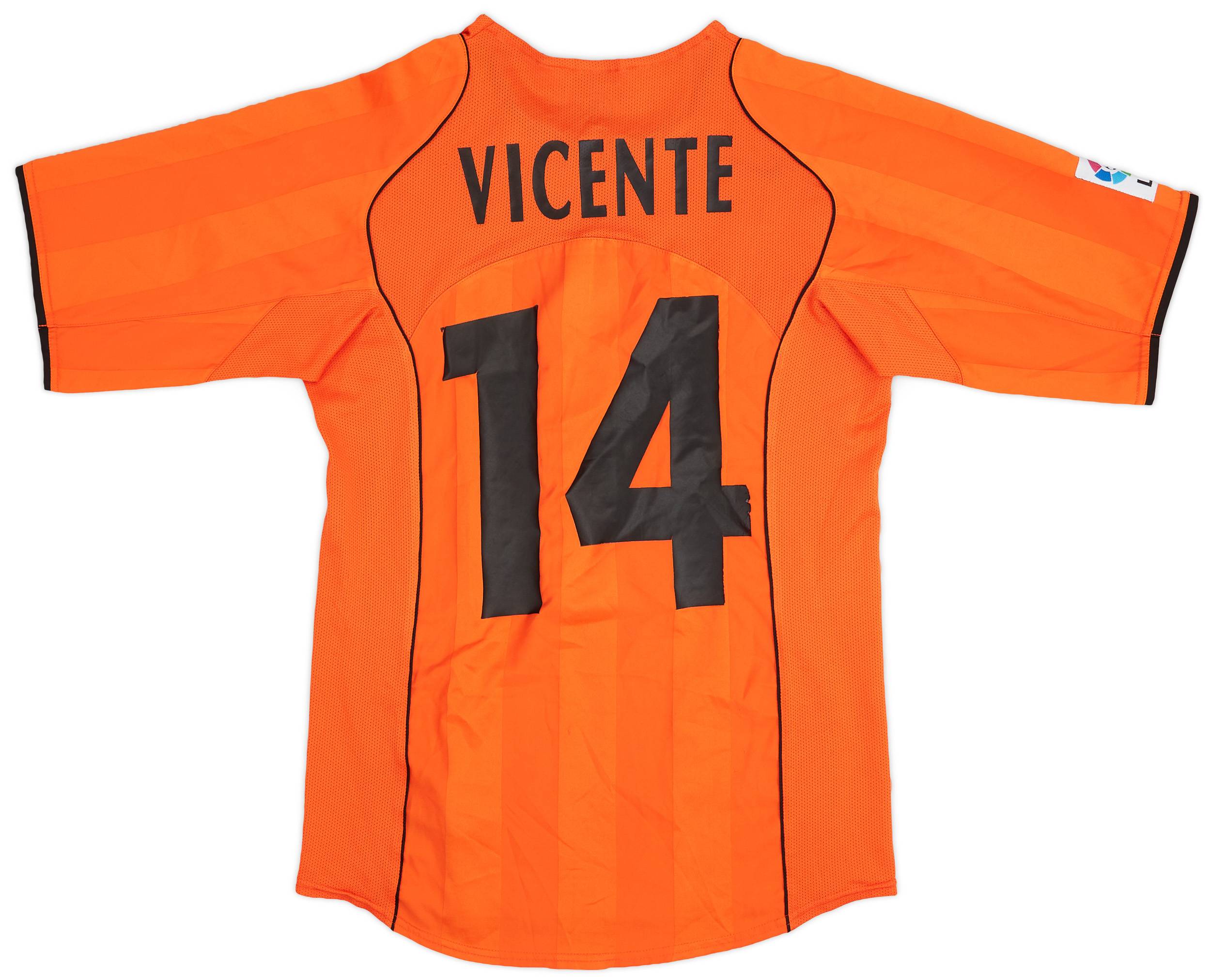 2004-05 Valencia Away Shirt Vicente #14 - 5/10 - (S)