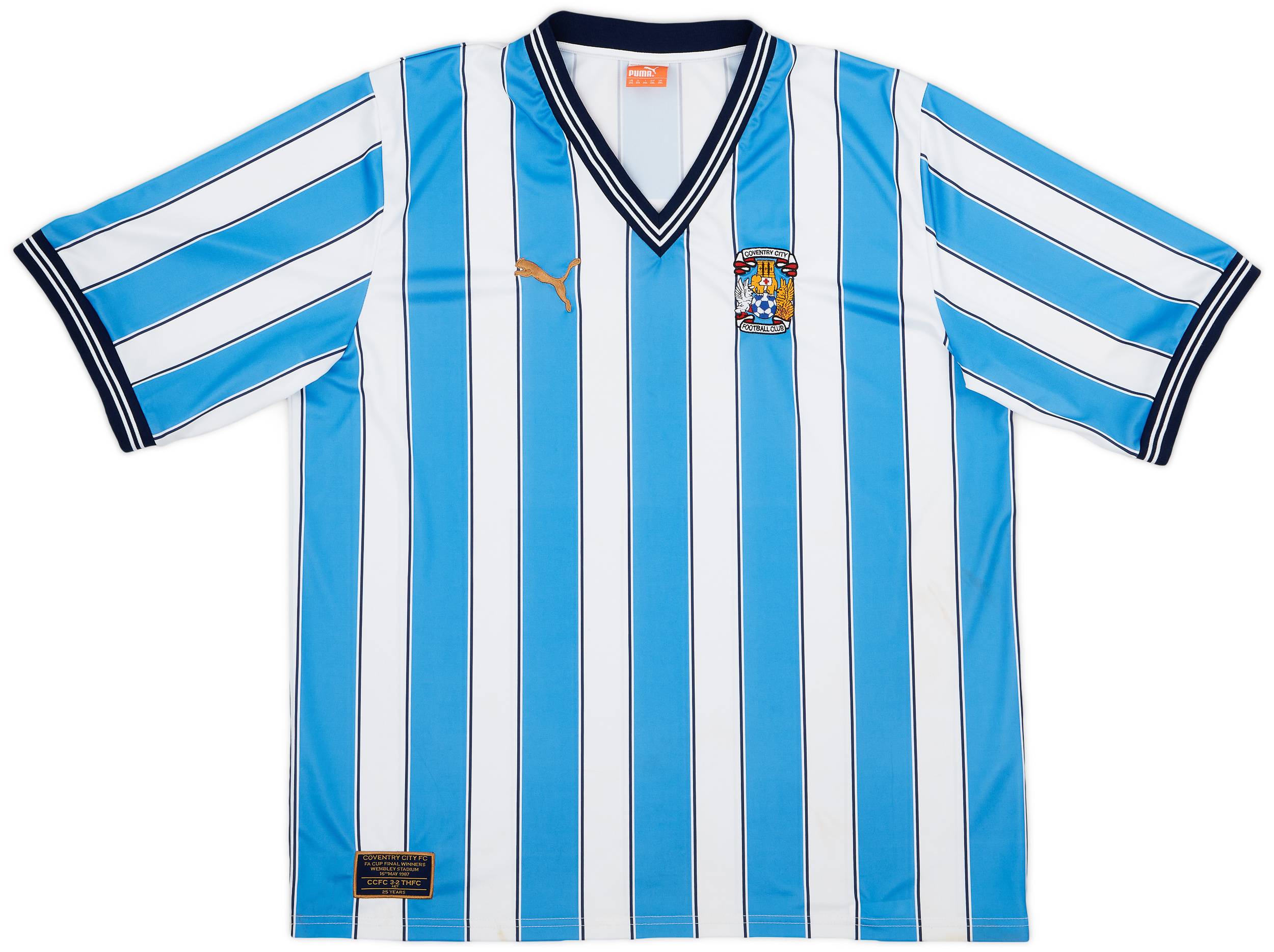 2011-12 Coventry City 'FA Cup 25th Anniversary' Home Shirt - 8/10 - (3XL)