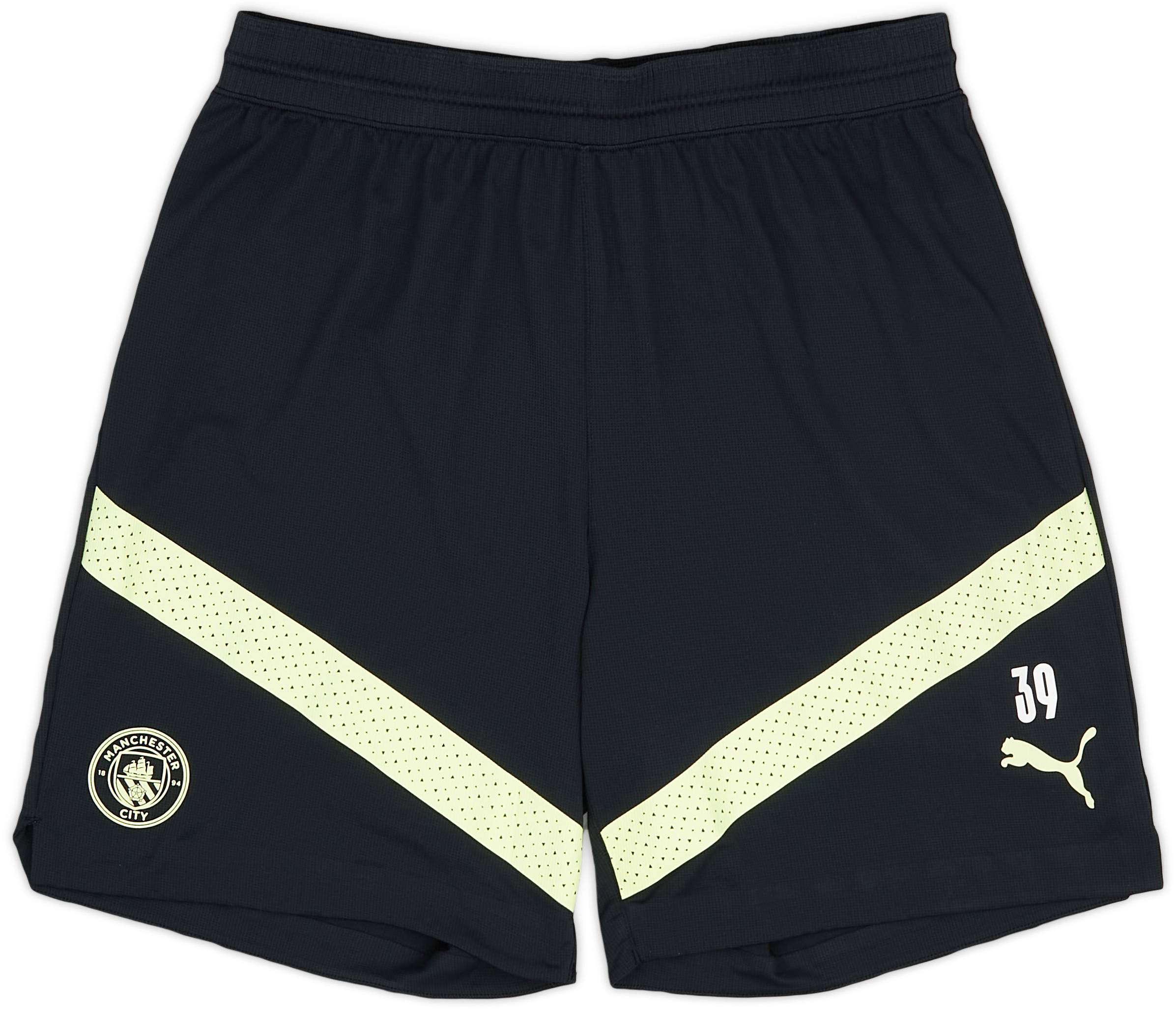 2022-23 Manchester City Player Issue Training Shorts # - 7/10