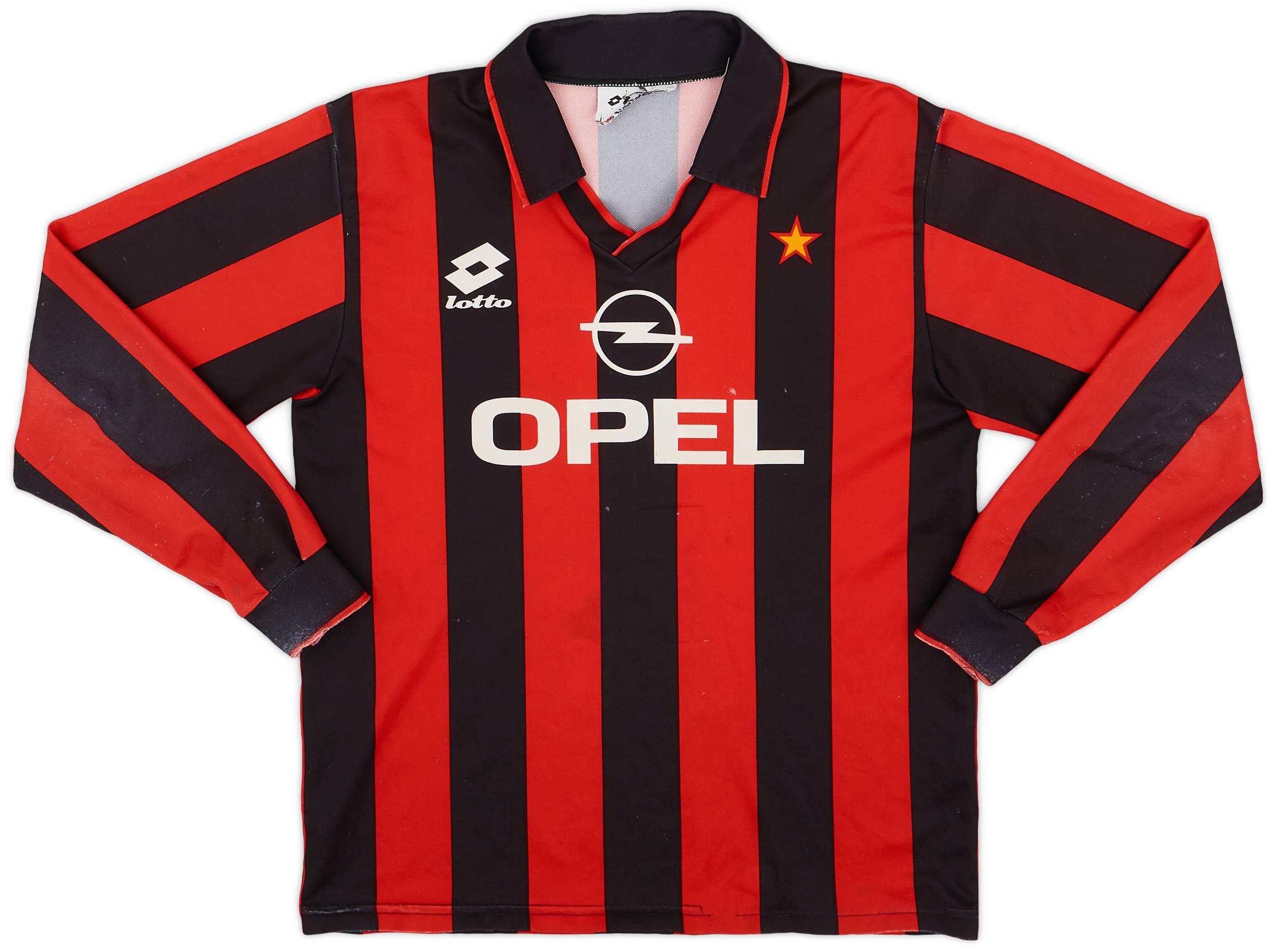 1993-94 AC Milan Home L/S Shirt - 5/10 - (S)