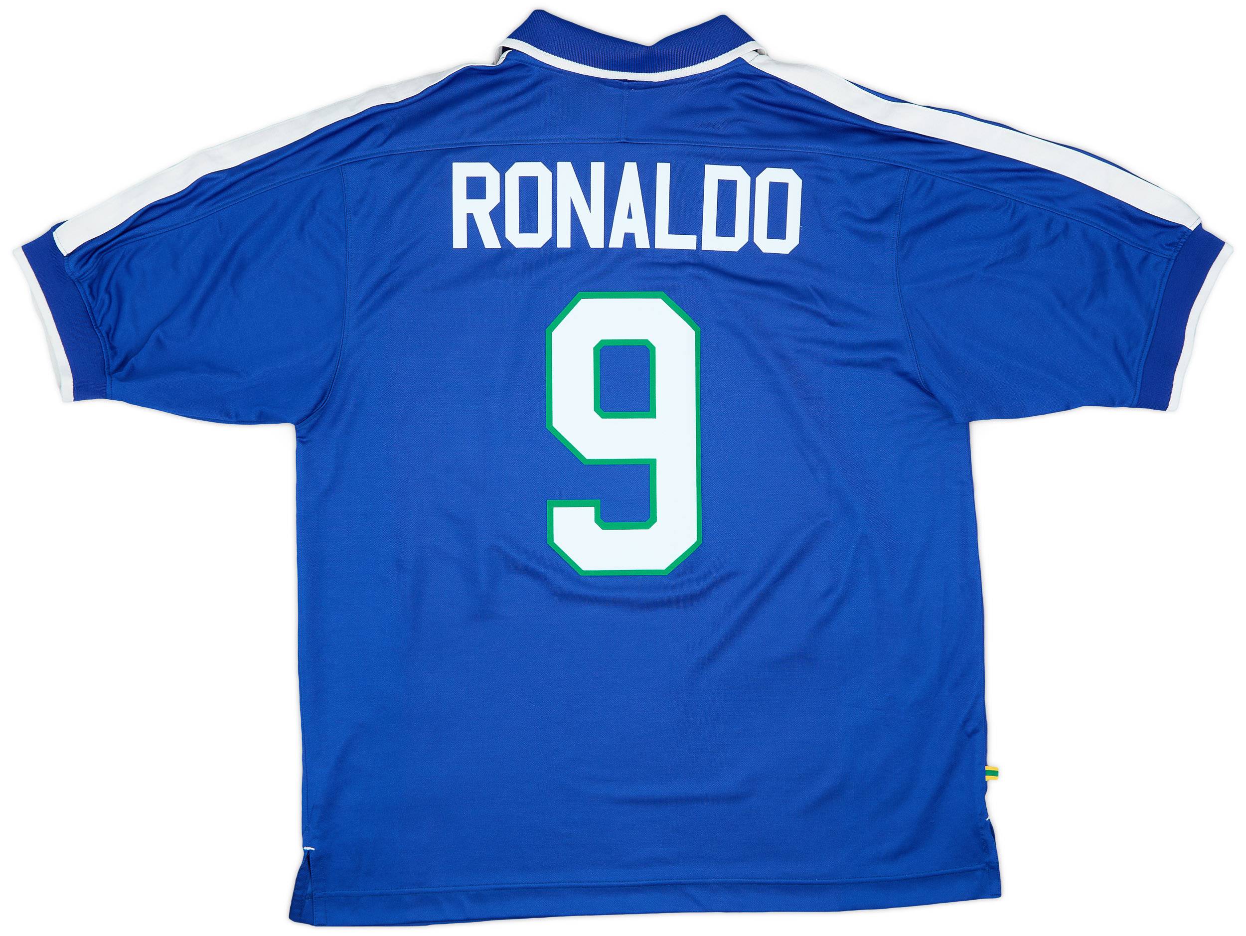 1997-98 Brazil Away Shirt Ronaldo #9 - 9/10 - (XL)