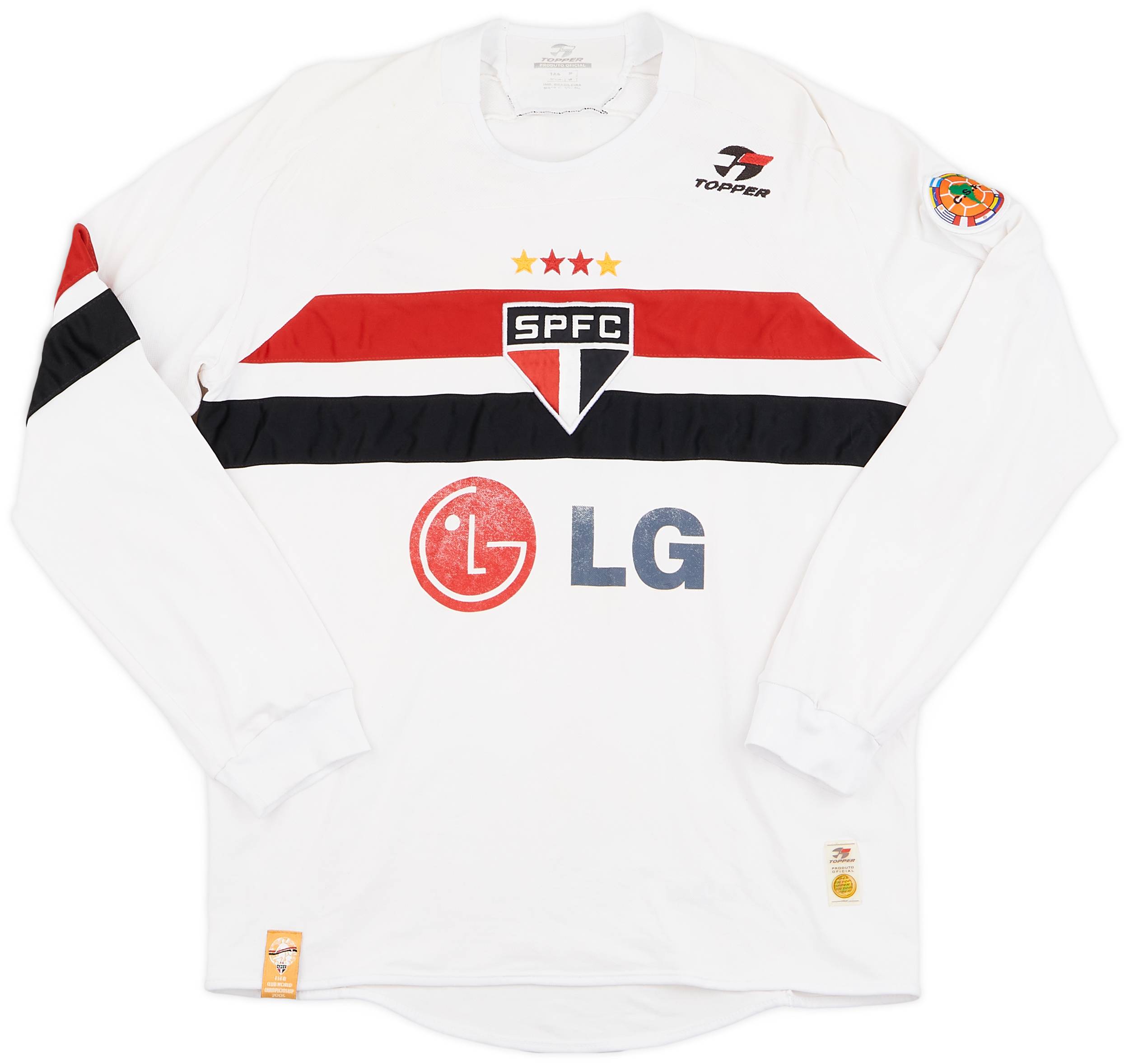 2005 Sao Paulo Home L/S Shirt - 7/10 - (S)