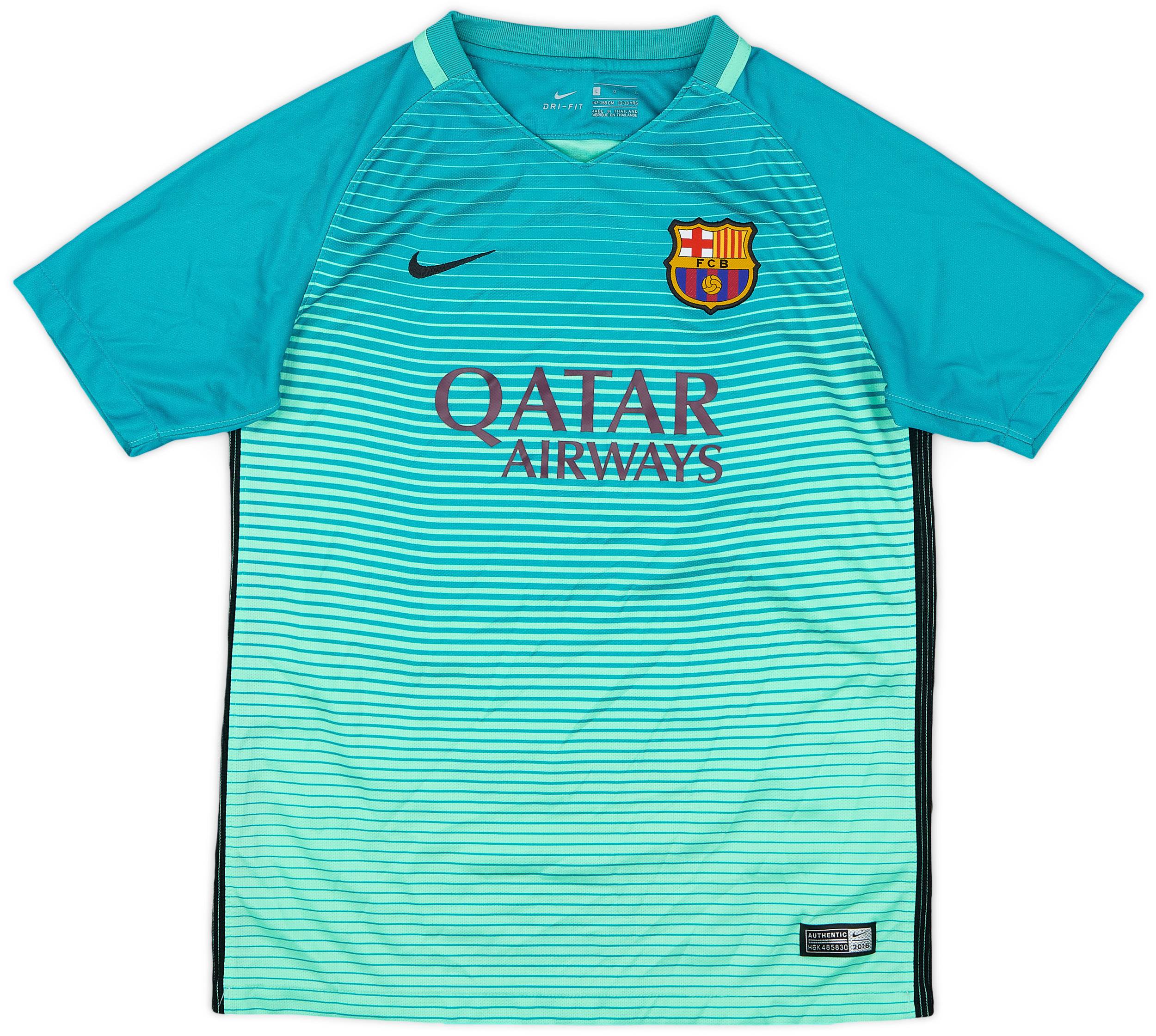 2016-17 Barcelona Third Shirt - 9/10 - (L.Boys)