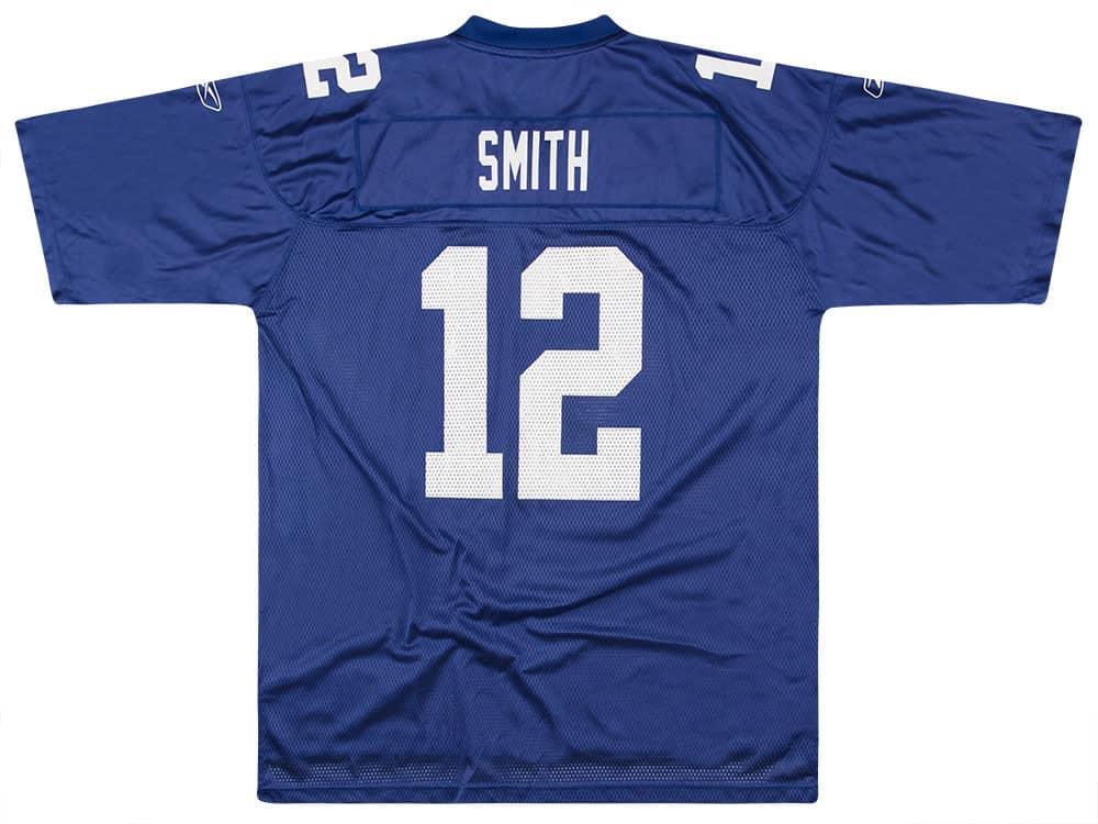 2008 New York Giants Smith #12 Reebok On Field Jersey (Home) XL