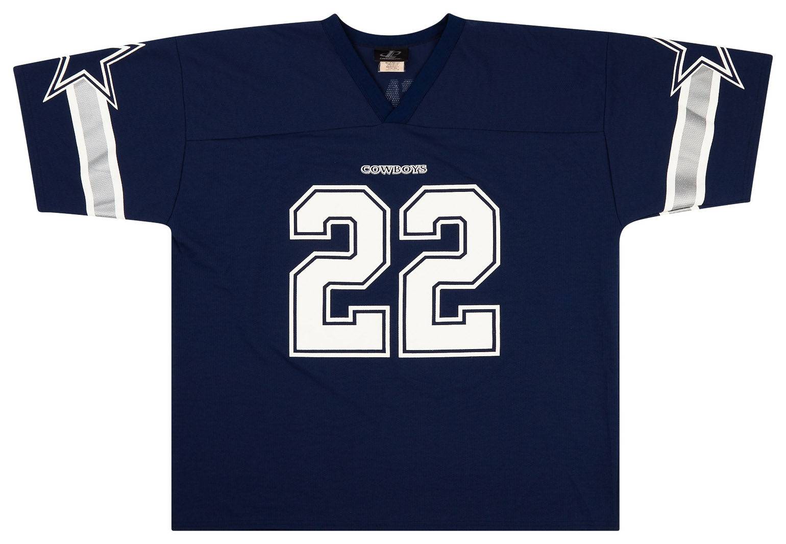 1996-00 Dallas Cowboys E. Smith #22 Logo Athletic Jersey (Home) XL