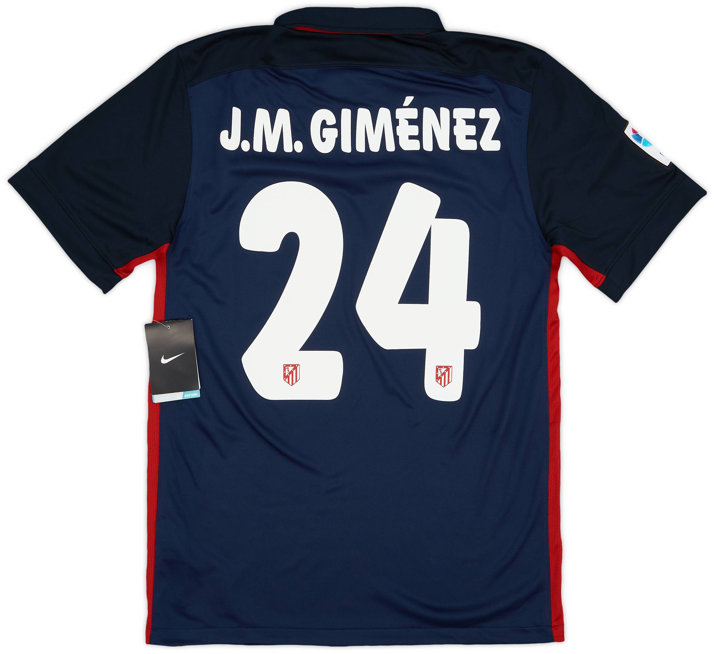 2015-16 Atletico Madrid Away Shirt J.M.Gimenez #24 (S)