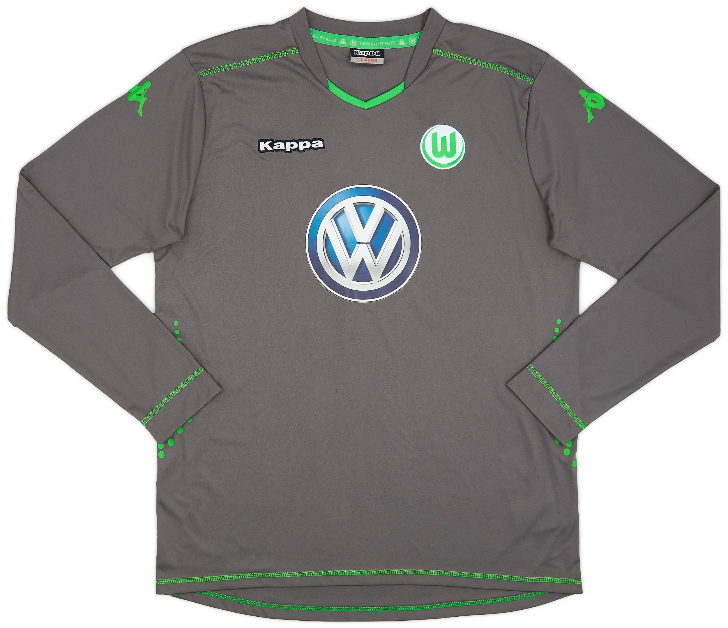 2014-15 Wolfsburg Kappa Training L/S Shirt - 8/10 - (XL)