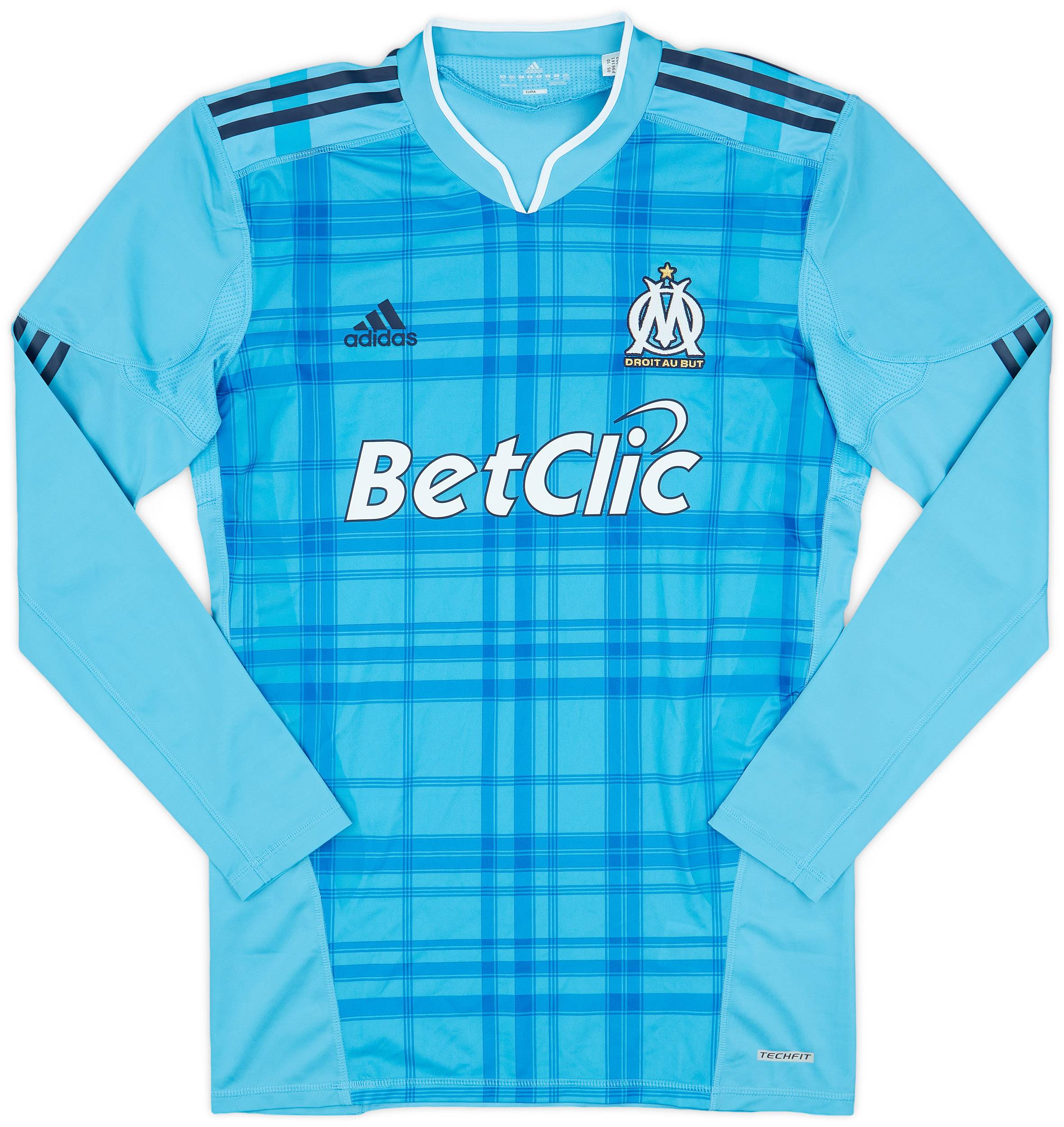 2010-11 Olympique Marseille Authentic Away L/S Shirt - 9/10 - (XL)