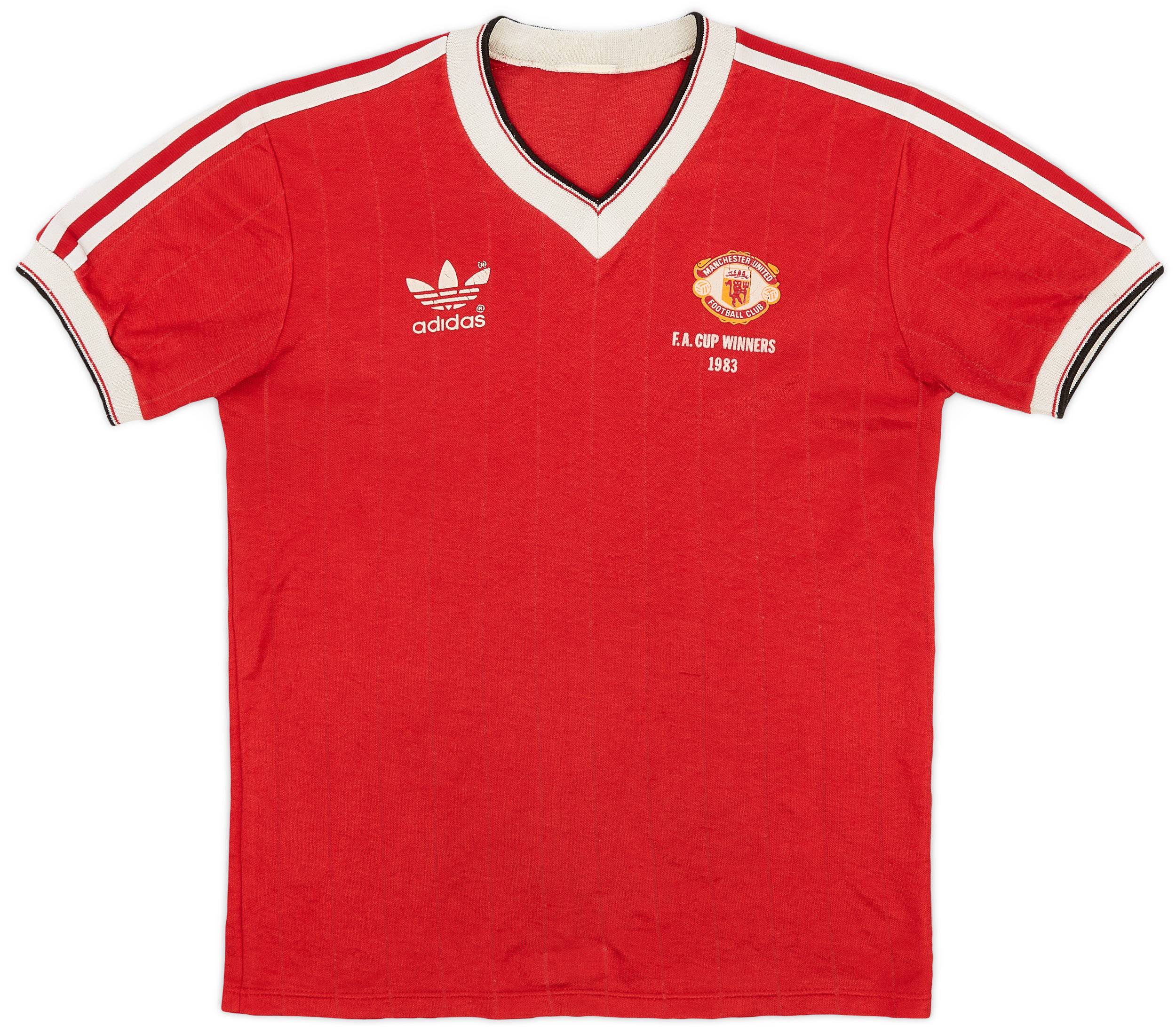1983 Manchester United 'FA Cup Winners' Home Shirt - 6/10 - (S)