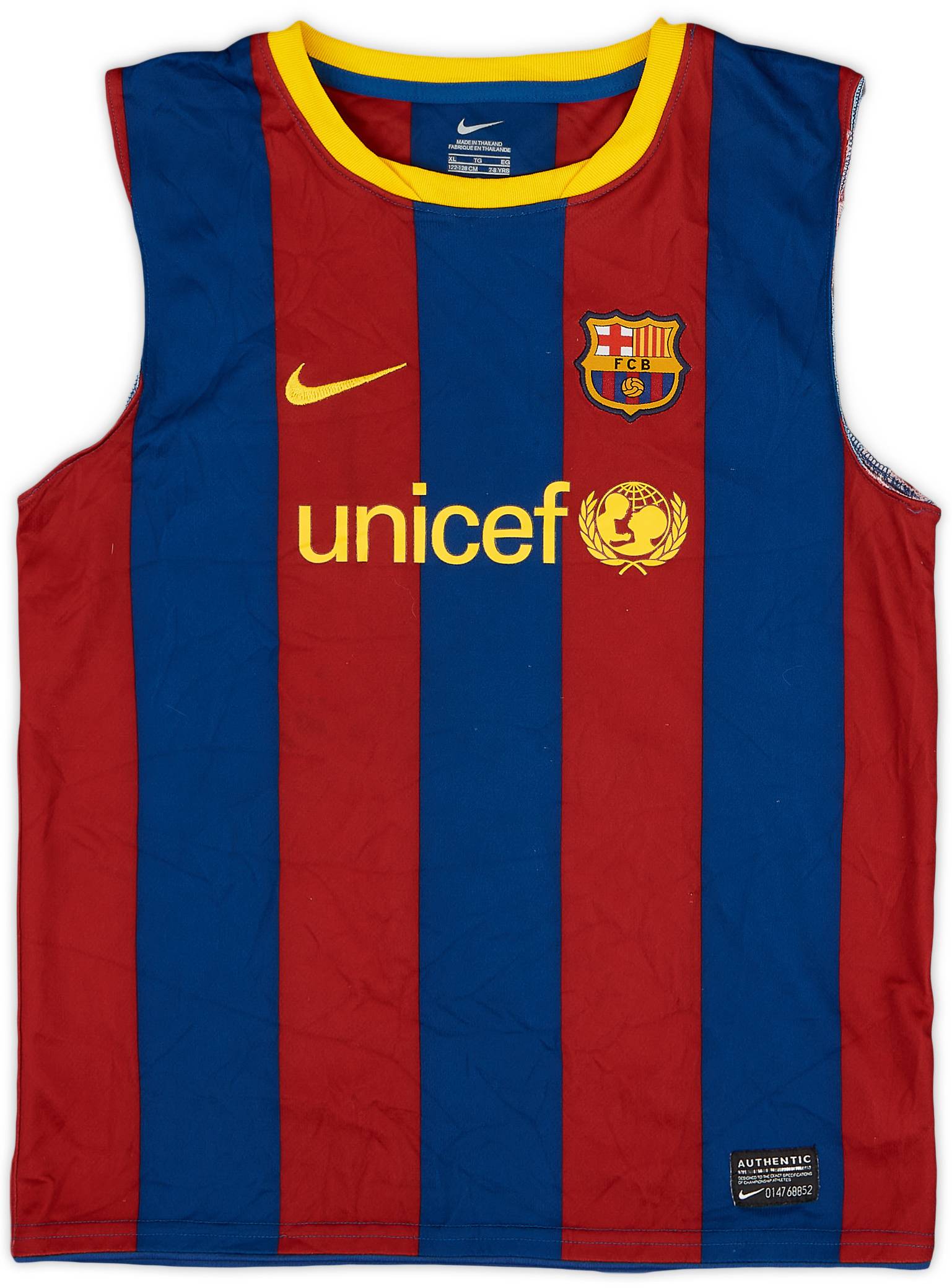 2010-11 Barcelona Home Shirt - 3/10 - (7-8 Years)