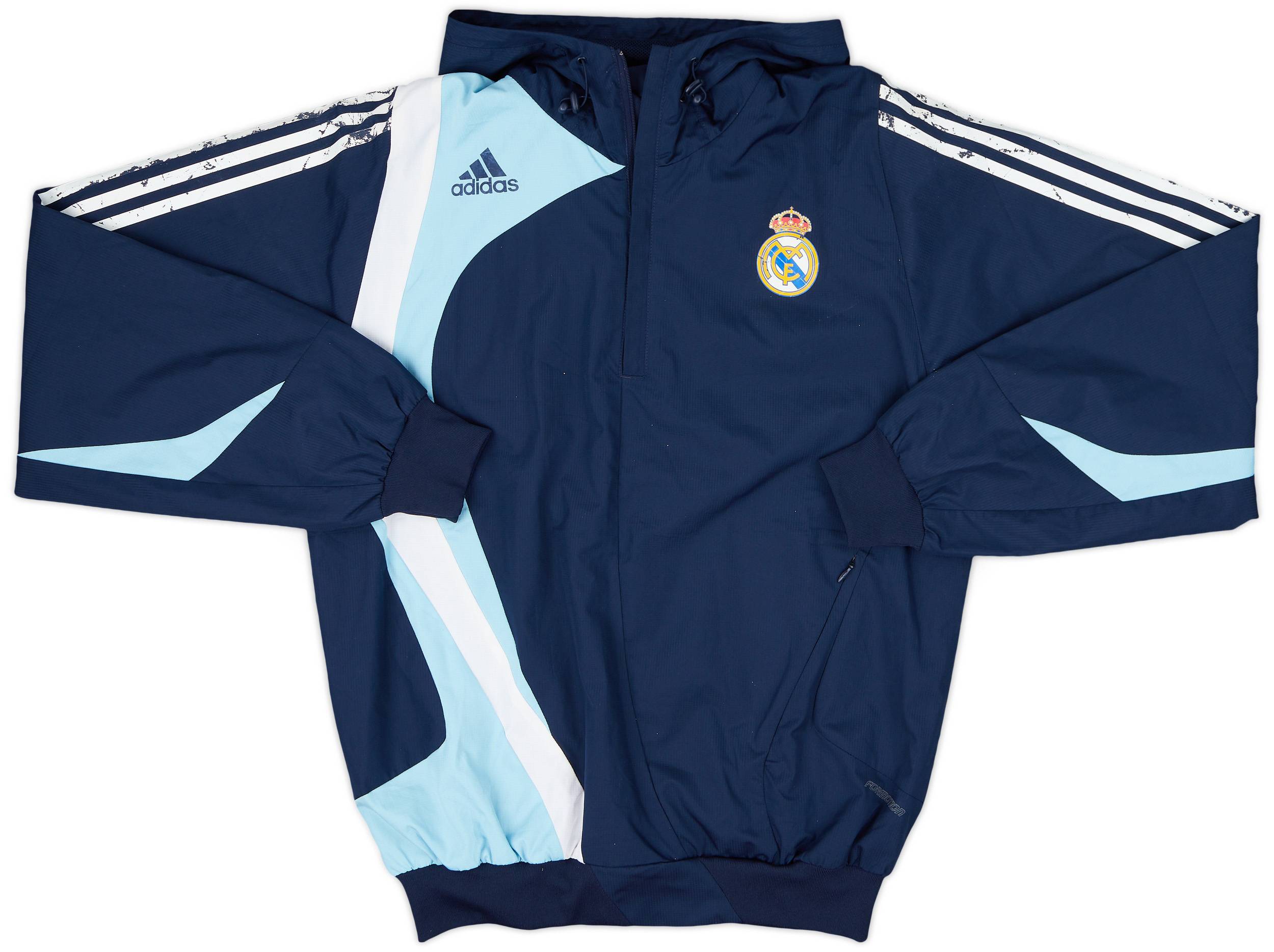 【限定販売】 Real 2007-08 Madrid 5 - Jacket Track Hooded Zip 1/4 adidas トップス