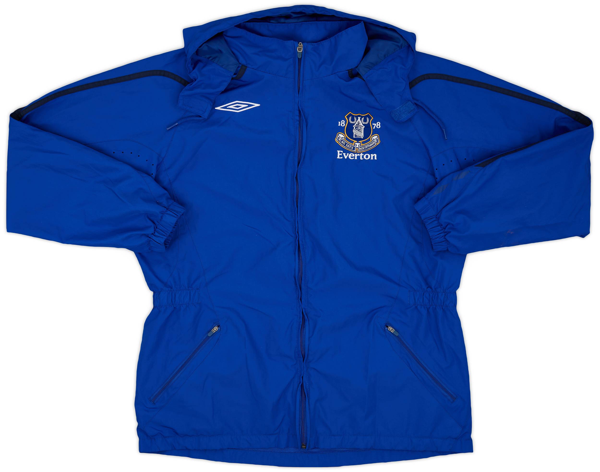 2008-09 Everton Umbro Hooded Rain Jacket - 9/10 - (L)