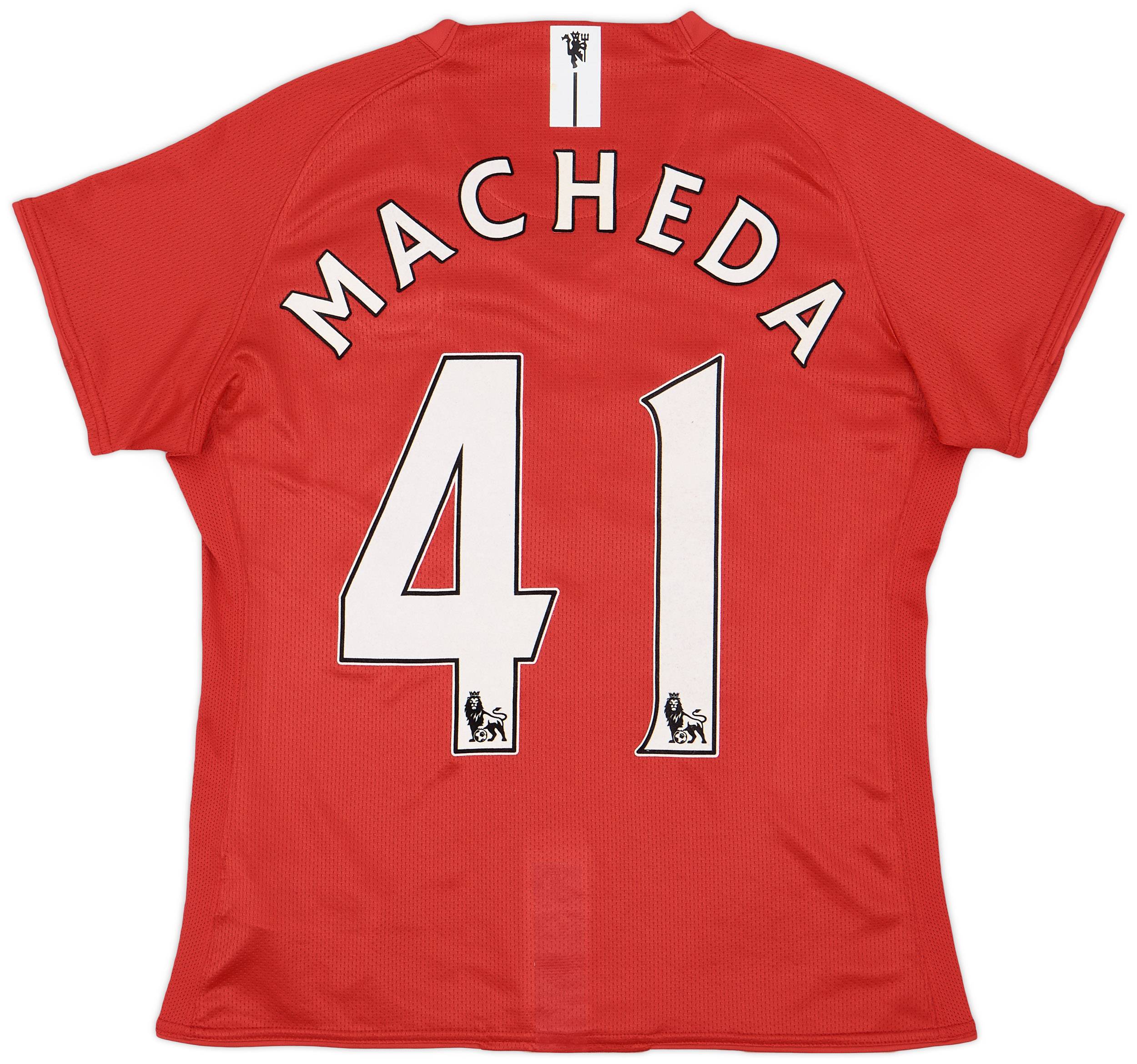2007-09 Manchester United Home Shirt Macheda #41 - 7/10 - (Women's S)
