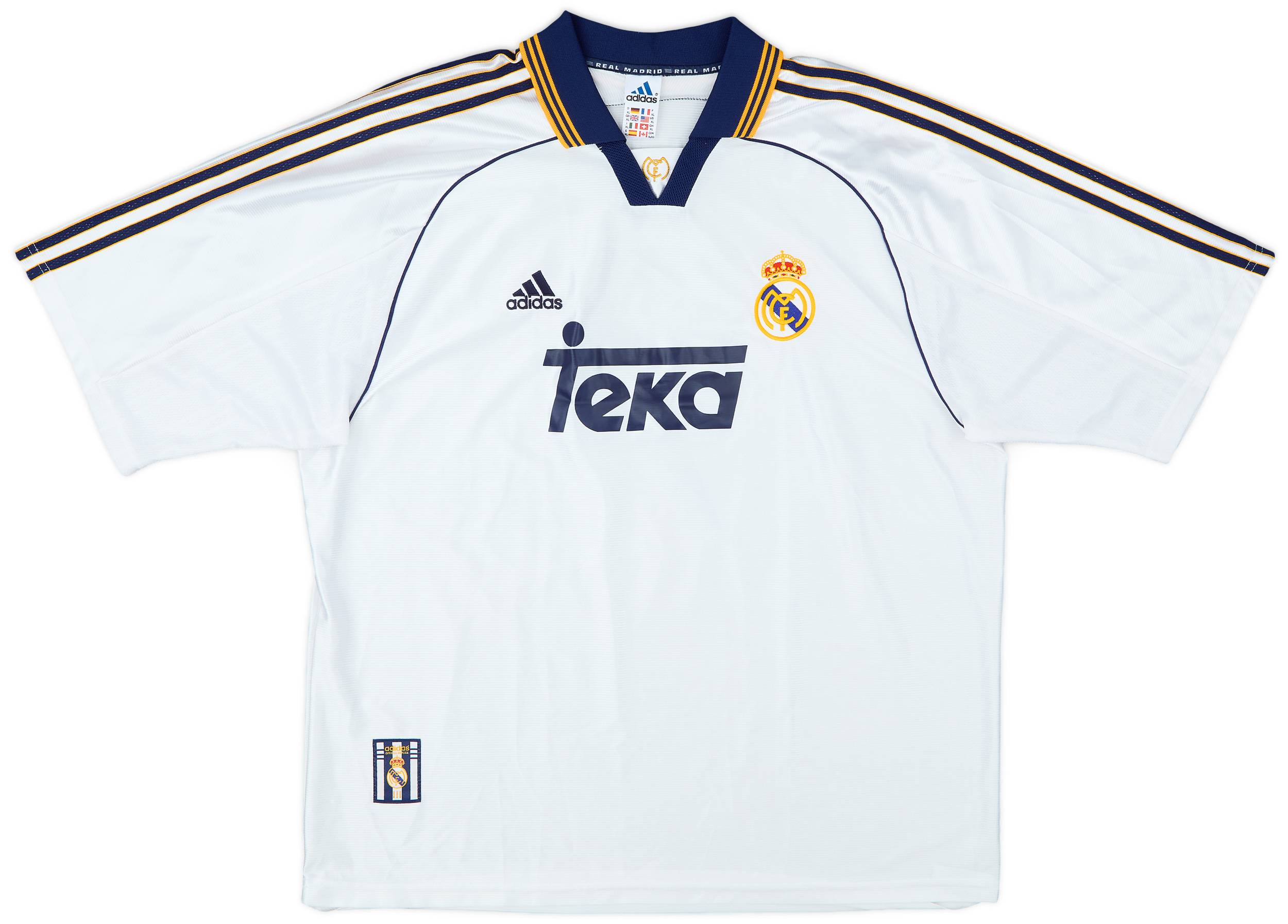 1998-00 Real Madrid Home Shirt Raul #7 - 6/10 - (XL)