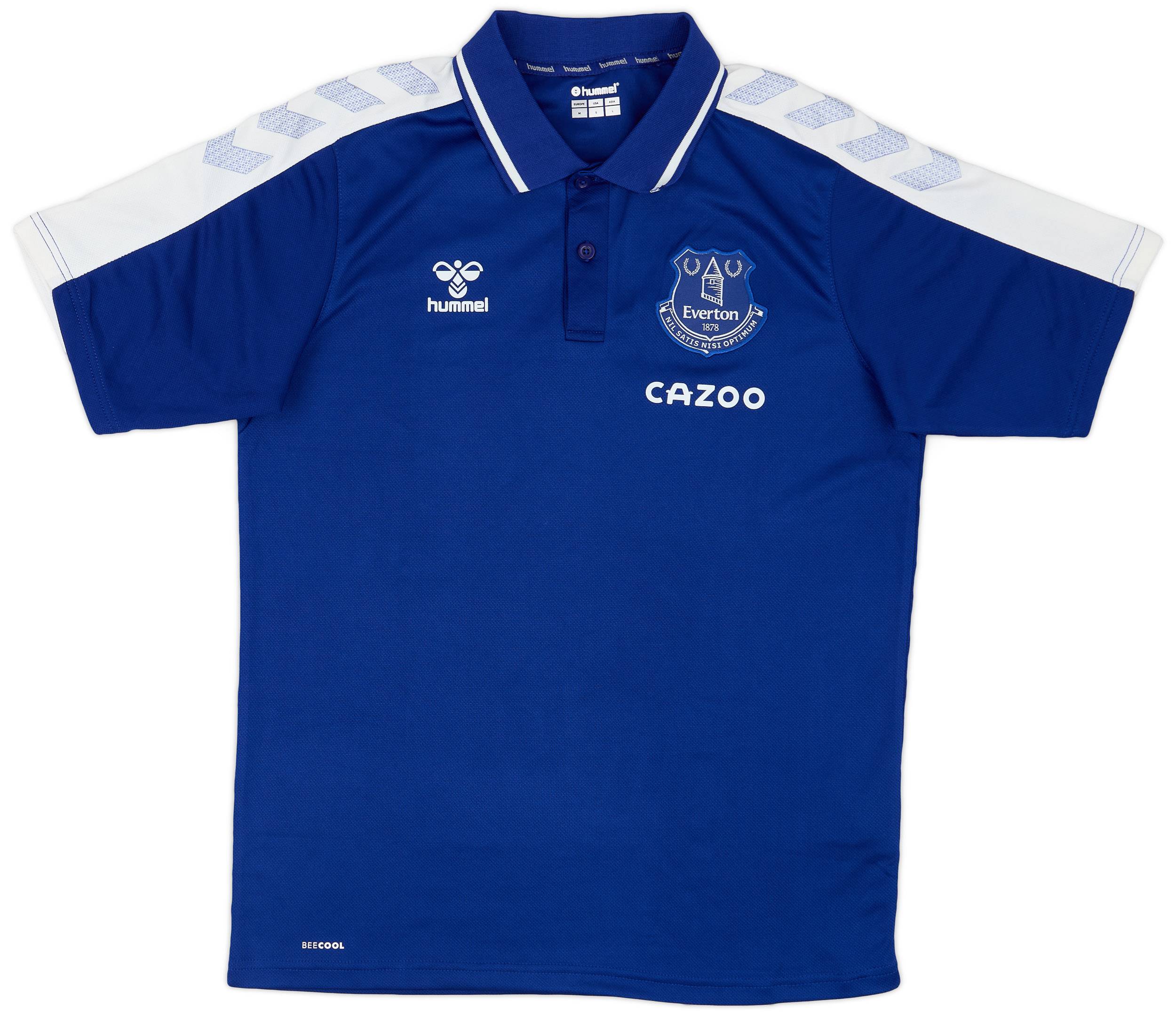 2021-22 Everton Hummel Polo Shirt - 9/10 - (M)