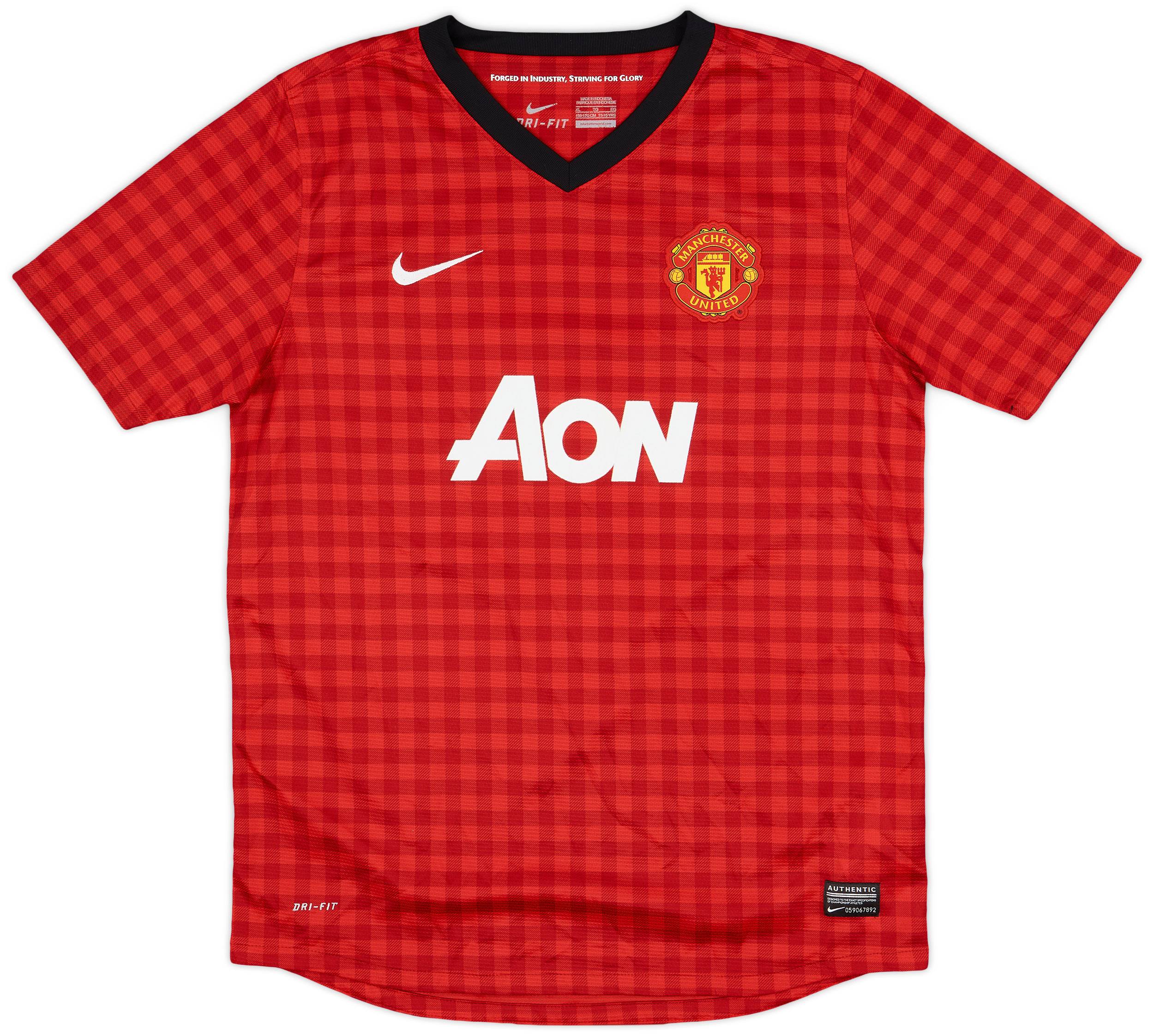 2012-13 Manchester United Home Shirt - 7/10 - (XL.Boys)