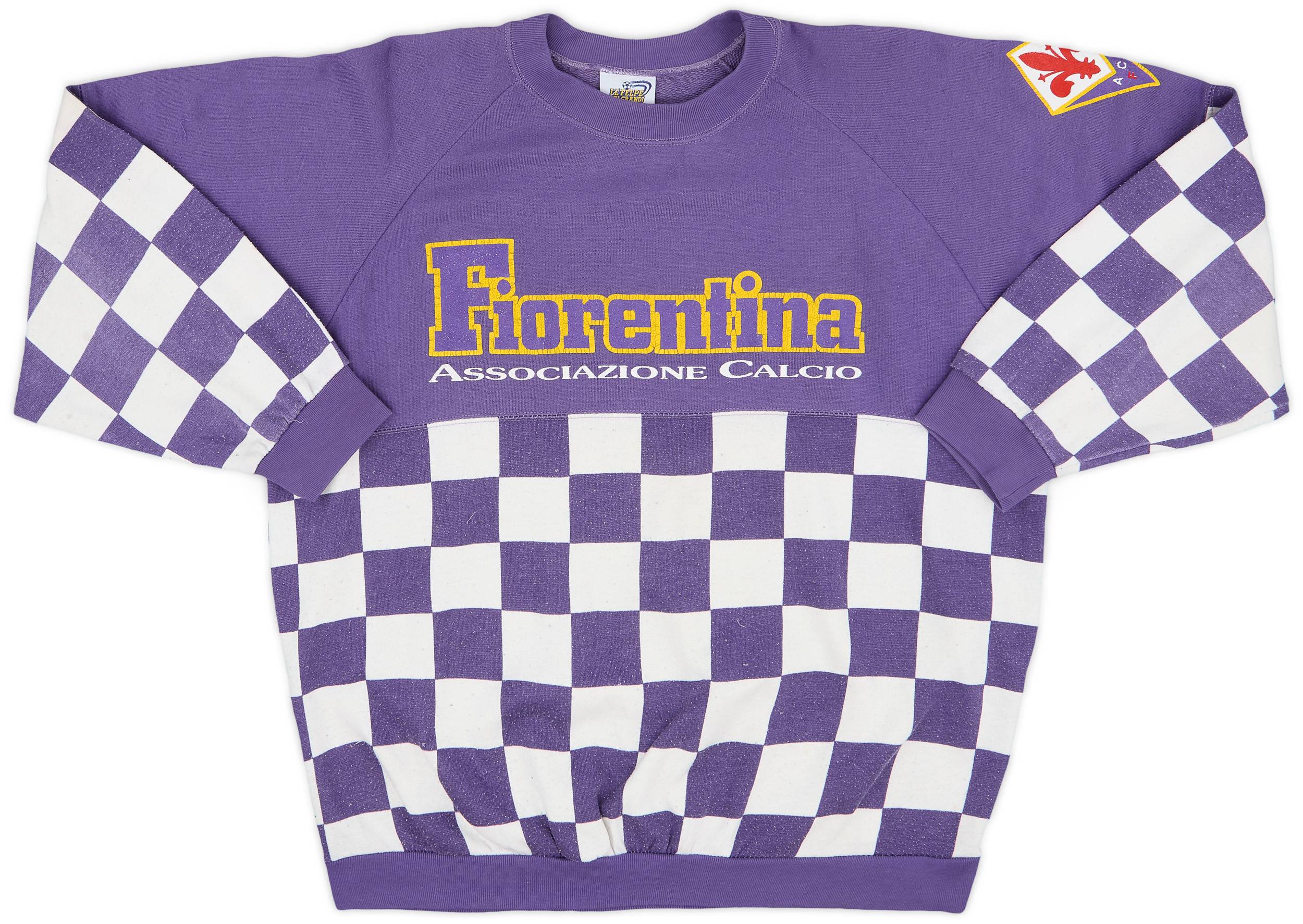 1990-91 Fiorentina Le Felpe Dei Grandi Club Sweat Top - 6/10 - (L)