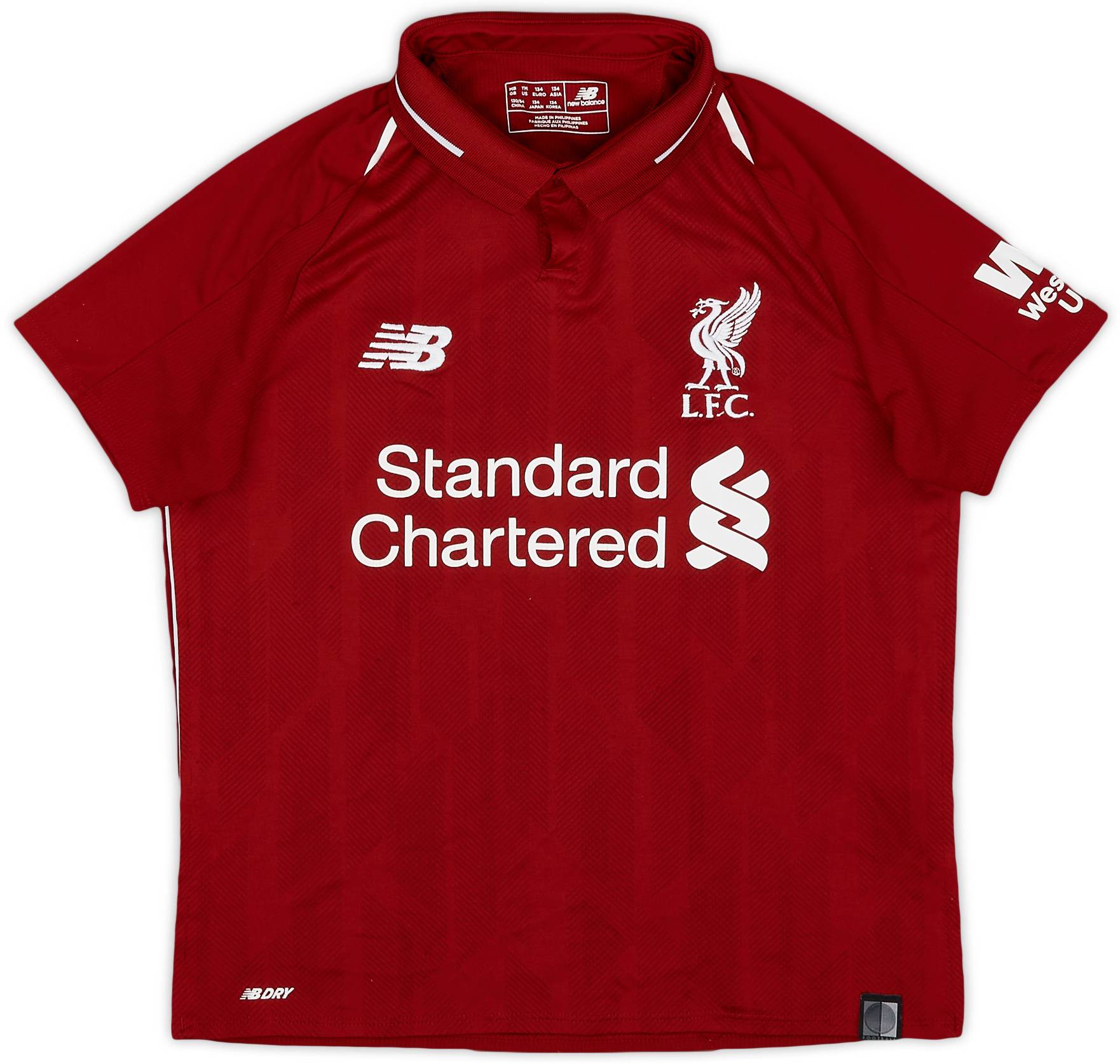2018-19 Liverpool Home Shirt - 7/10 - (M.Boys)