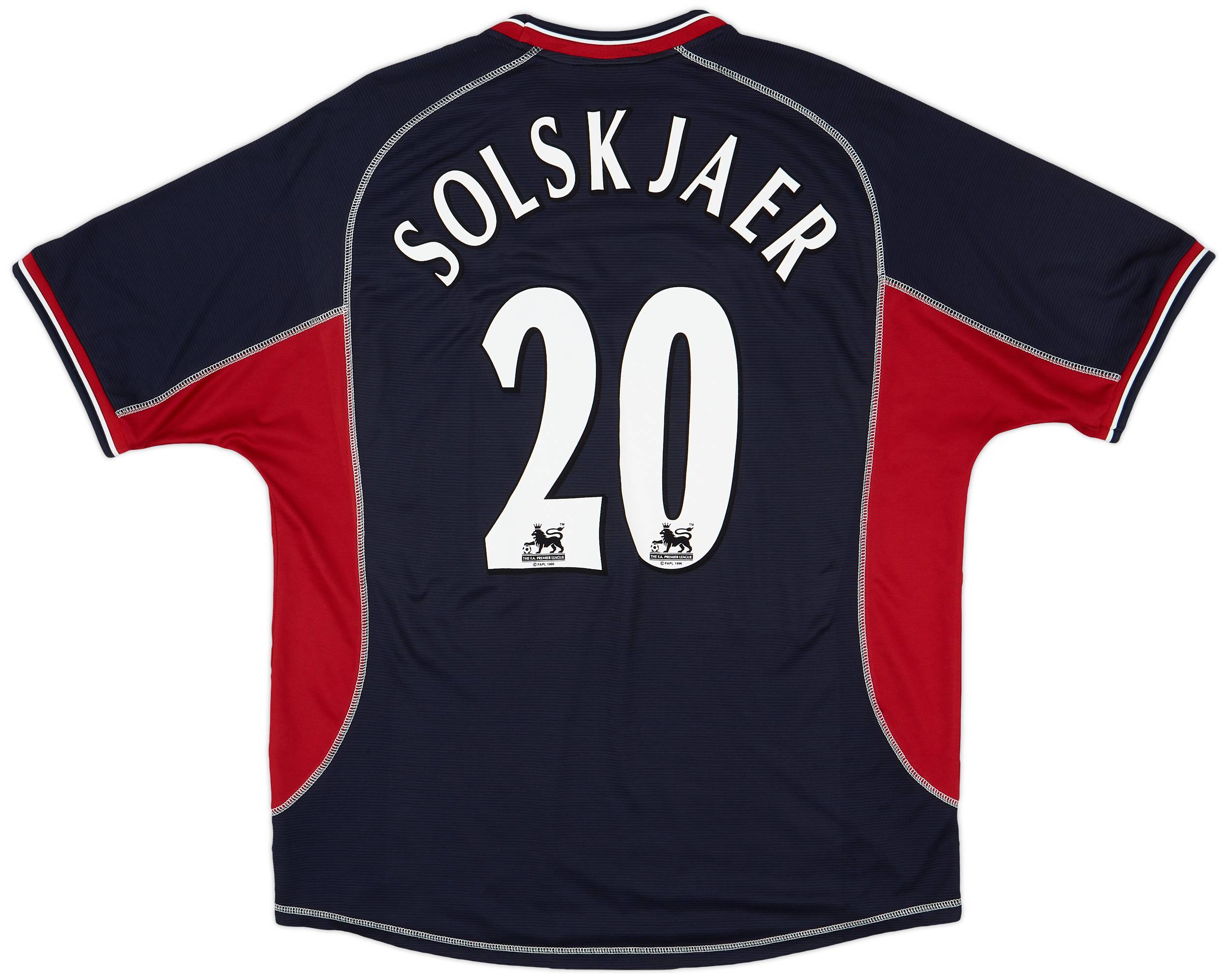 2000-01 Manchester United Third Shirt Solskjaer #20 - 9/10 - (XXL)