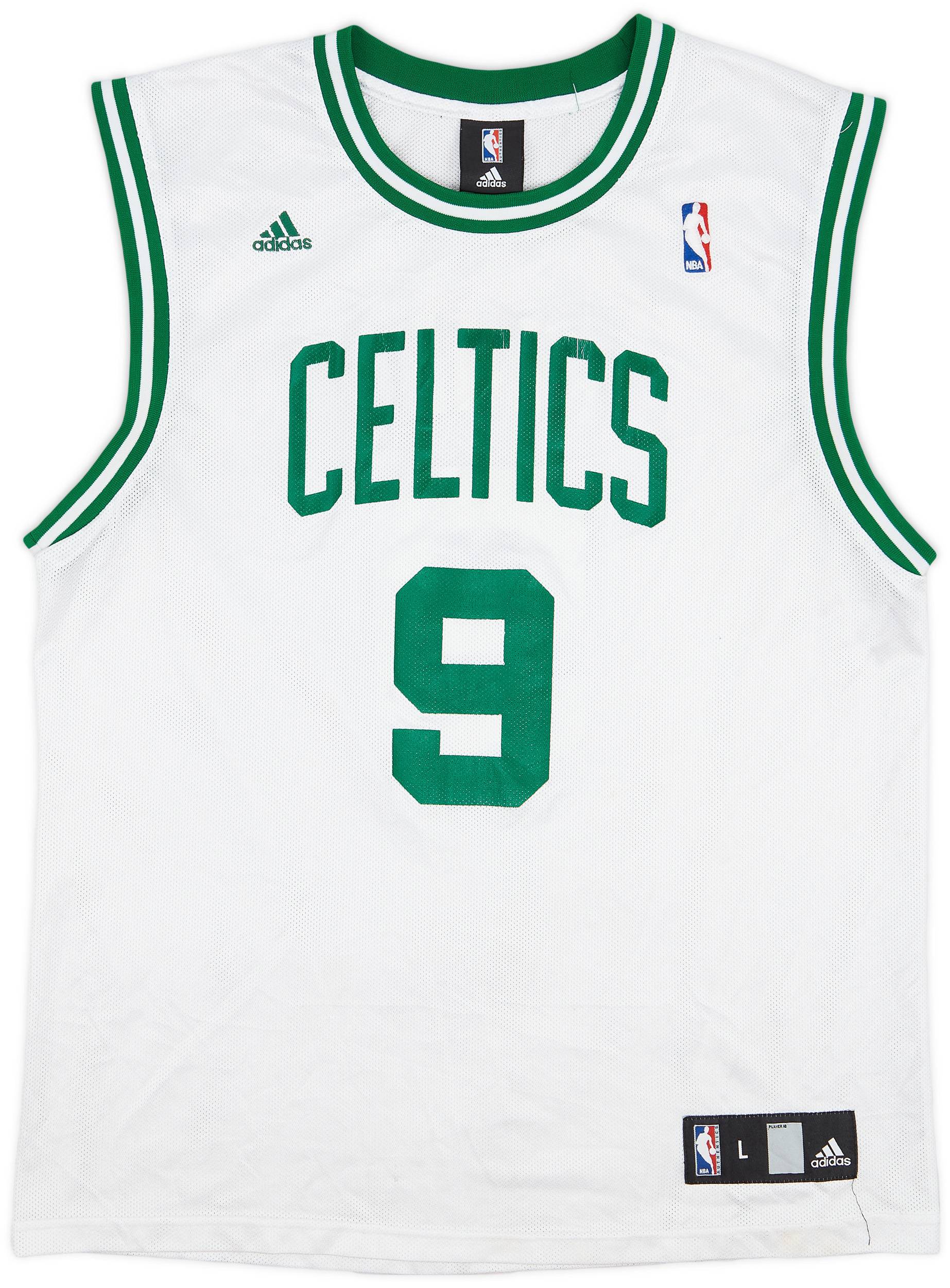 2006-10 Boston Celtics Rondo #9 adidas Home Jersey - 3/10 - (L)