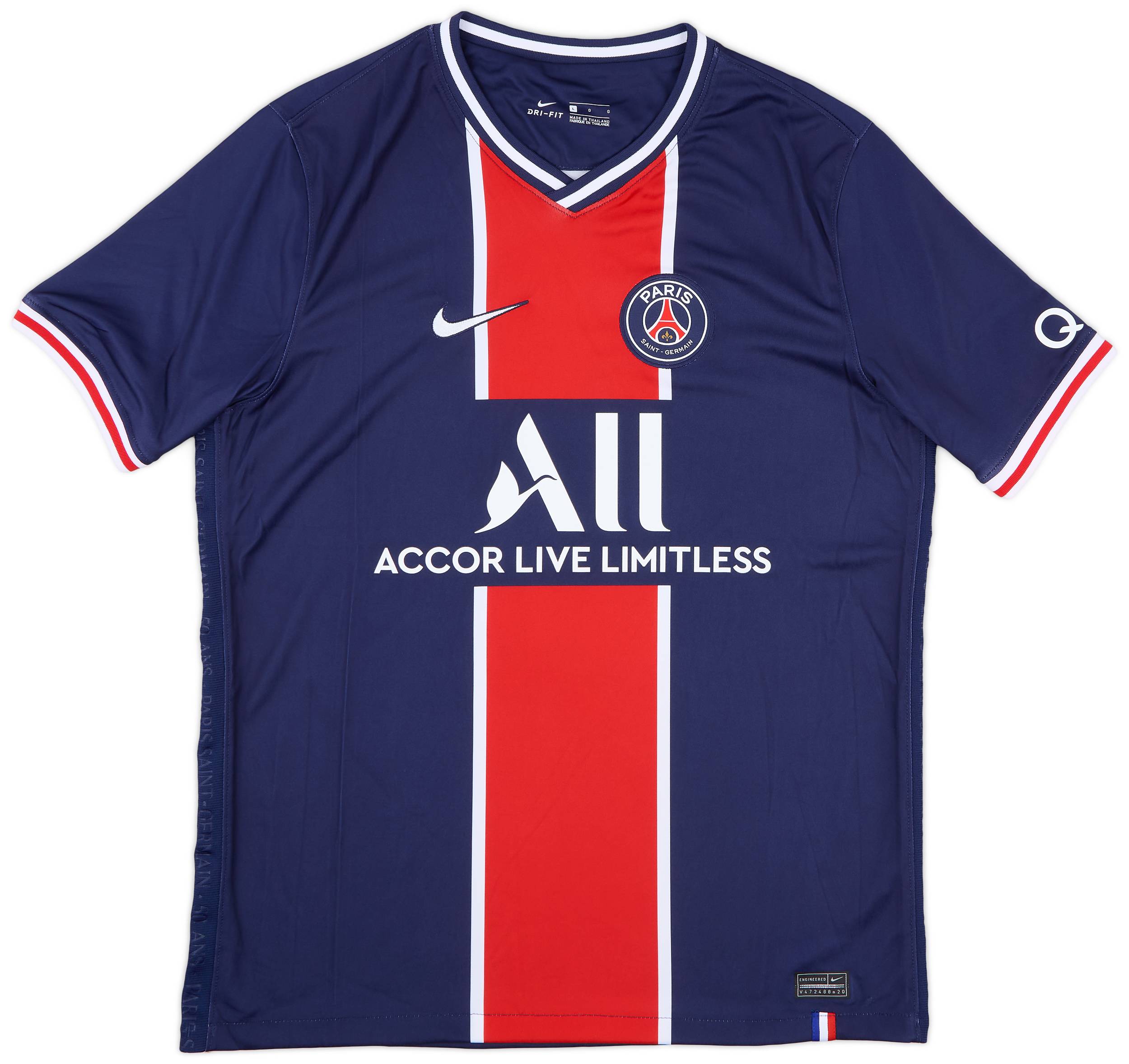 2020-21 Paris Saint-Germain Home Shirt - 8/10 - (L)